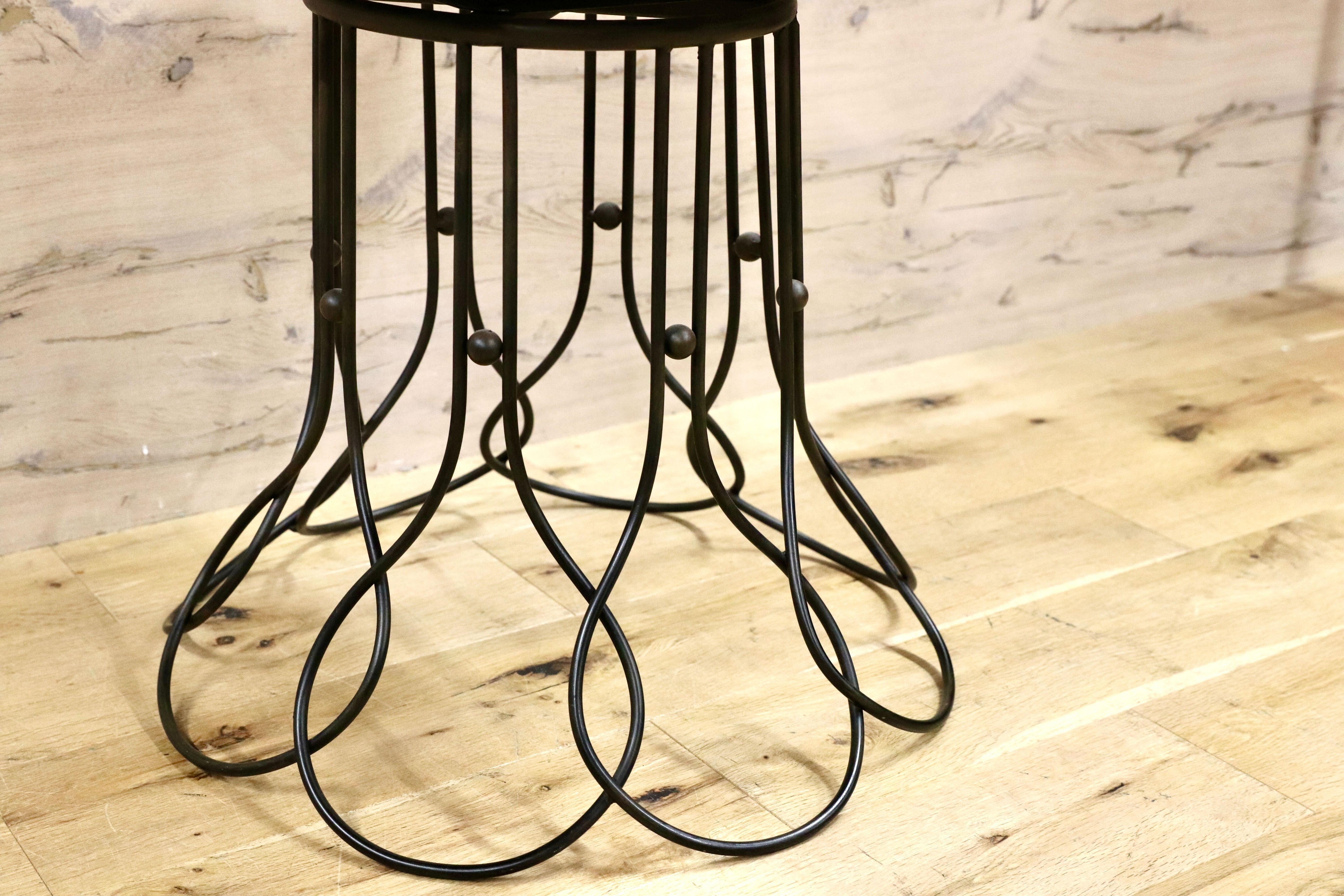 GMHS52C○トスカーナモデル メタルチェア 輸入家具 ヴィンテージ 回転チェア サイドチェア 店舗什器 インテリア オブジェ 合皮 約7.6万