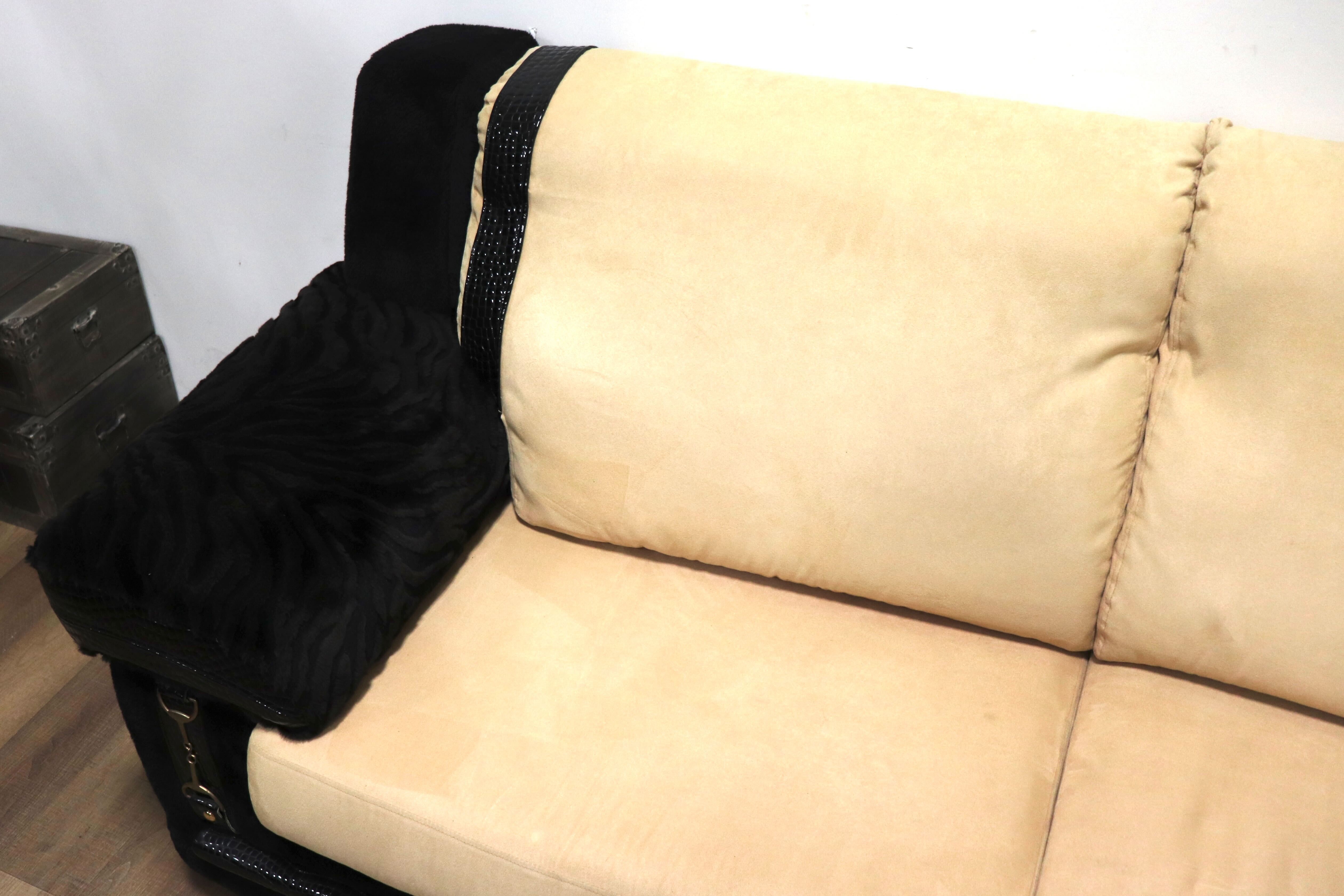 GMHK293A○Fromitaria / フォルミタリア Paolo GUCCI パオロ グッチ 3人掛けソファ トリプルソファ イタリア最高峰 布張り クラシック