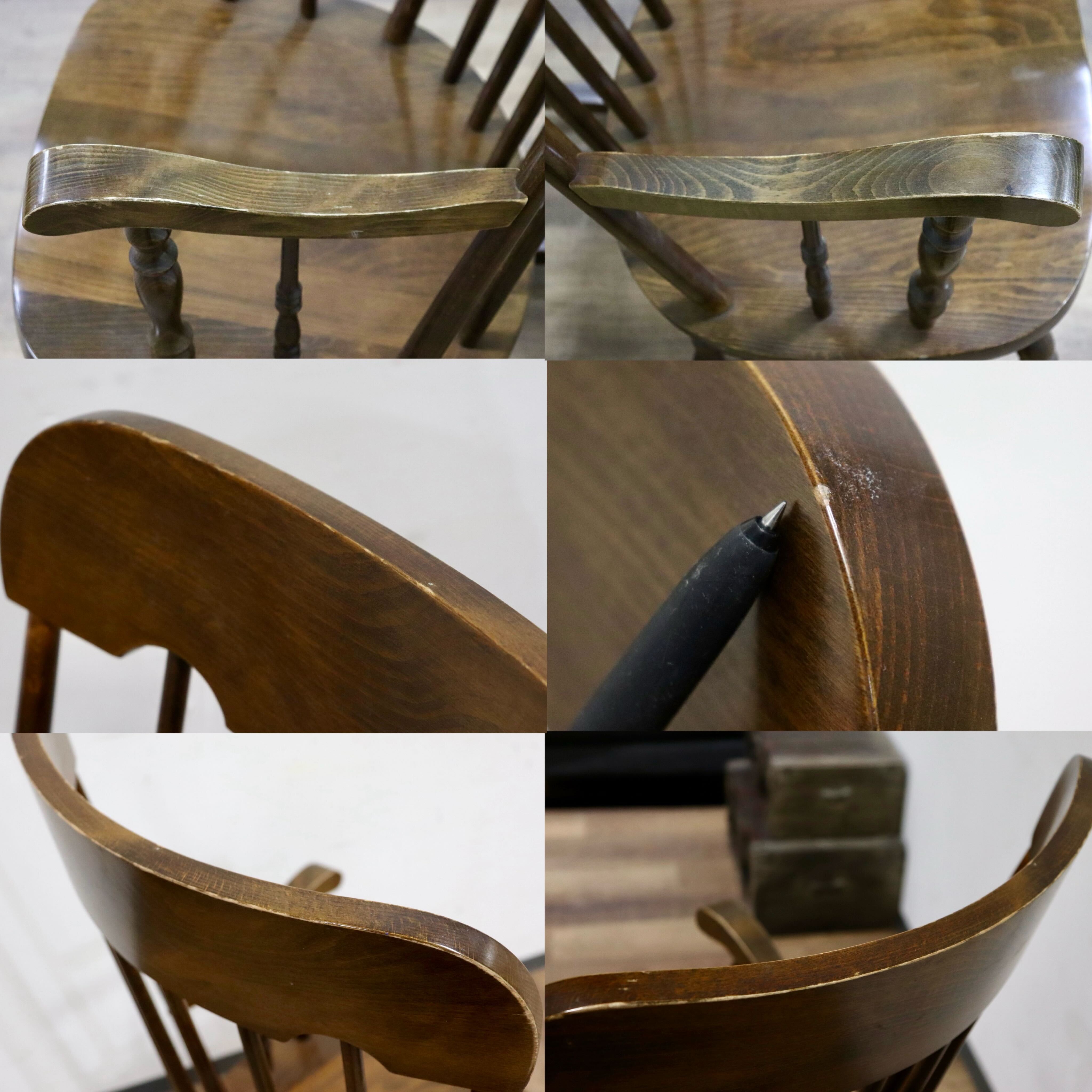 GMHK746○柏木工 / KASHIWA ロッキングチェア 揺り椅子 アームチェア 椅子 レトロ カントリー ノスタルジック アンティーク 飛騨家具