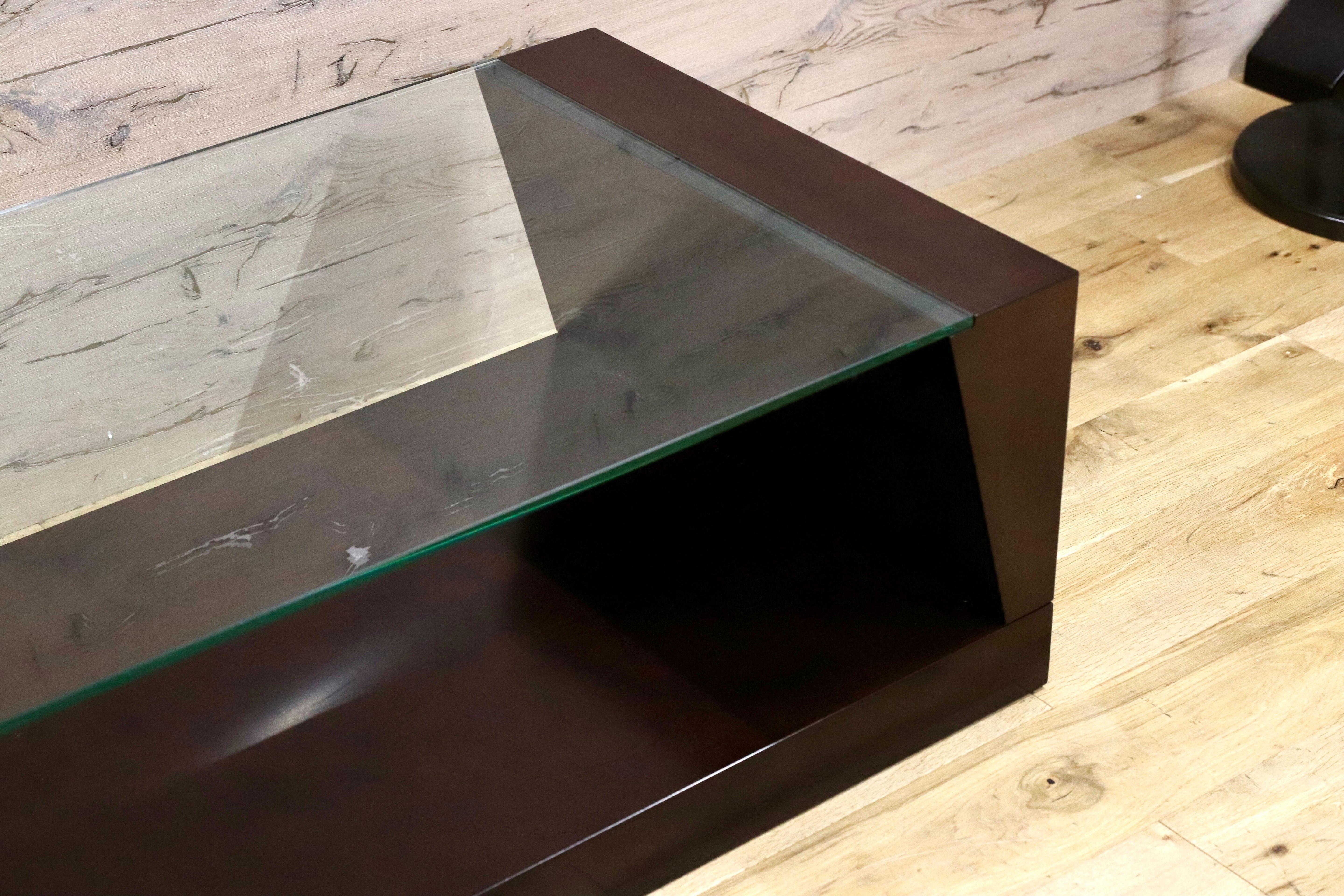 GMHK44○モリシゲ / MORISHIGE トリム センターテーブル リビングテーブル 応接 机 ガラステーブル IDC大塚家具