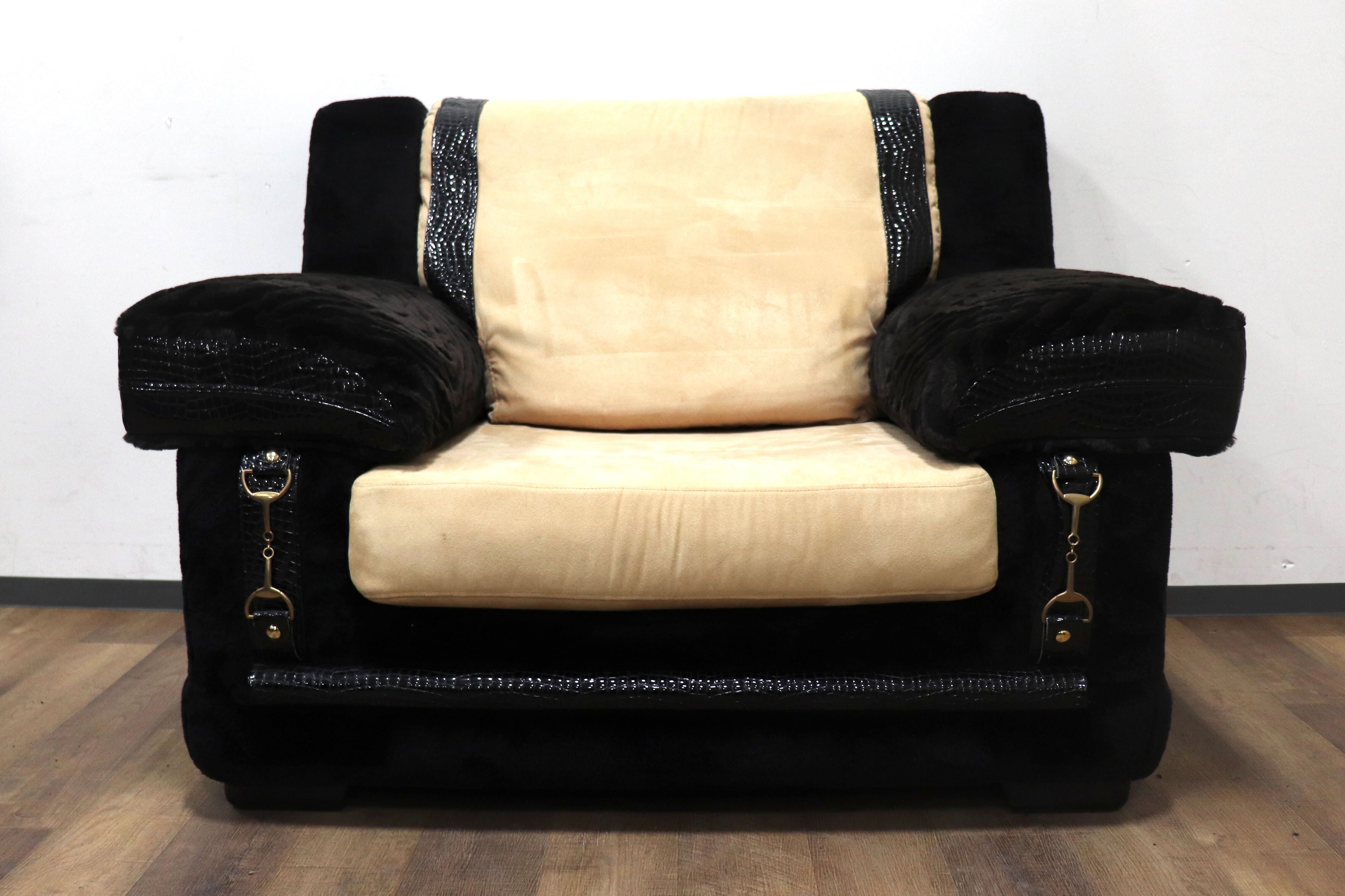 GMHK293B○Fromitaria / フォルミタリア Paolo GUCCI パオロ グッチ 1人掛けソファ シングルソファ イタリア最高峰 布張り クラシック