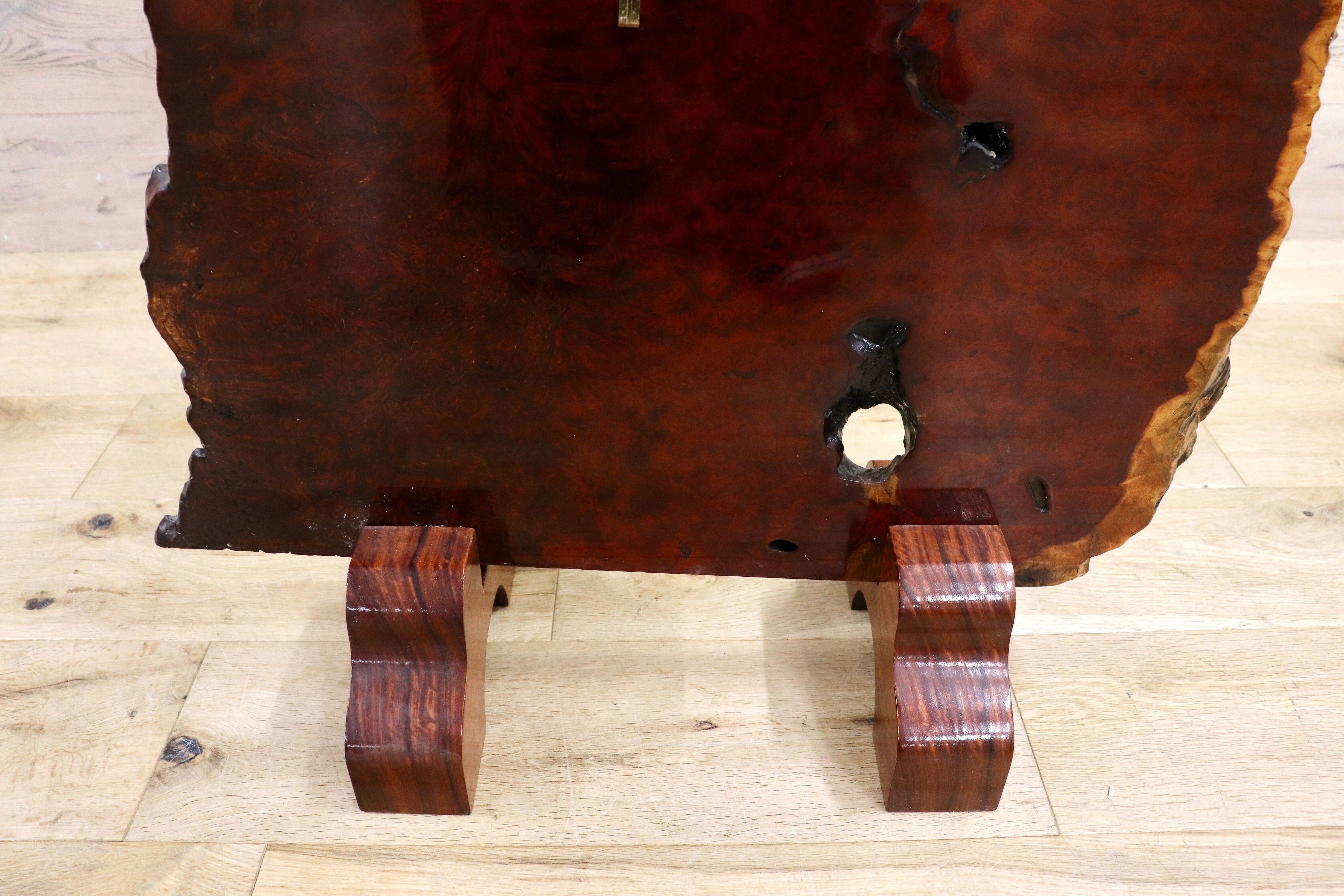 GMIS55○花梨材 一枚板 時計 置き時計 パーテーション 間仕切り 飾り板 和家具 和モダン 和室 古民家 無垢材 天然木