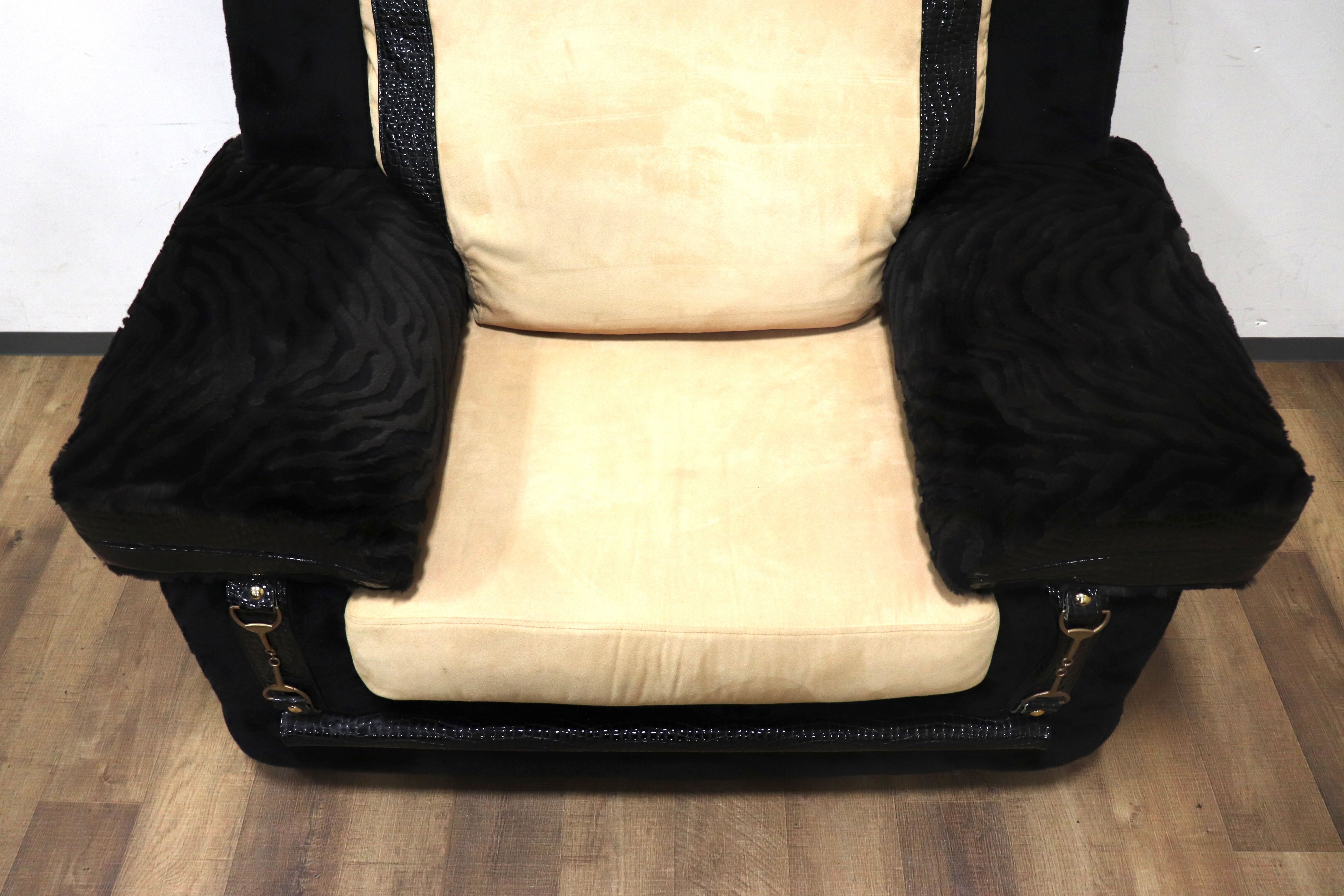 GMHK293B○Fromitaria / フォルミタリア Paolo GUCCI パオロ グッチ 1人掛けソファ シングルソファ イタリア最高峰 布張り クラシック