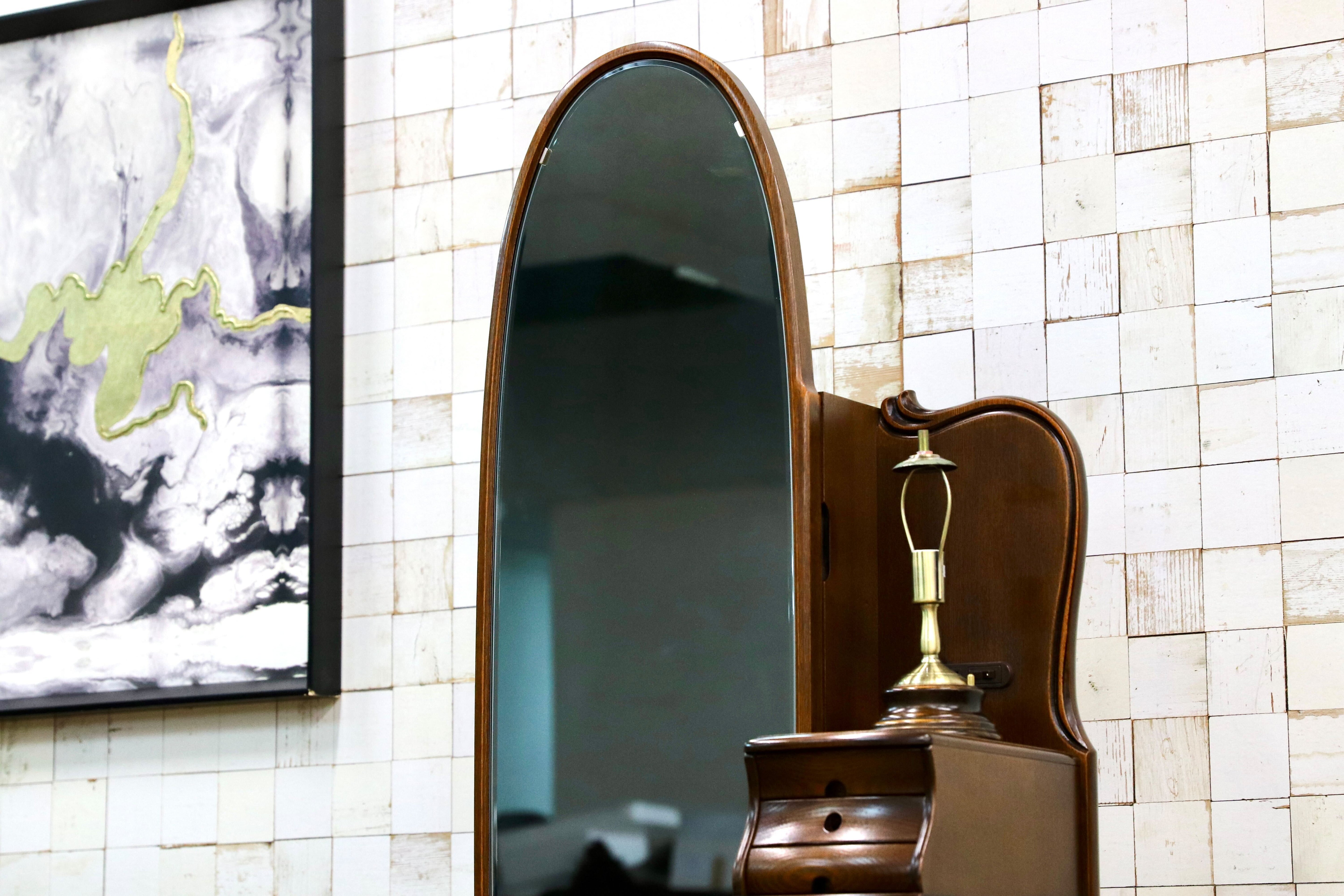 GMIS298○松永工房 カンティーニュ ドレッサー 鏡台 アンティーク エレガント クラシック IDC大塚家具 高級家具