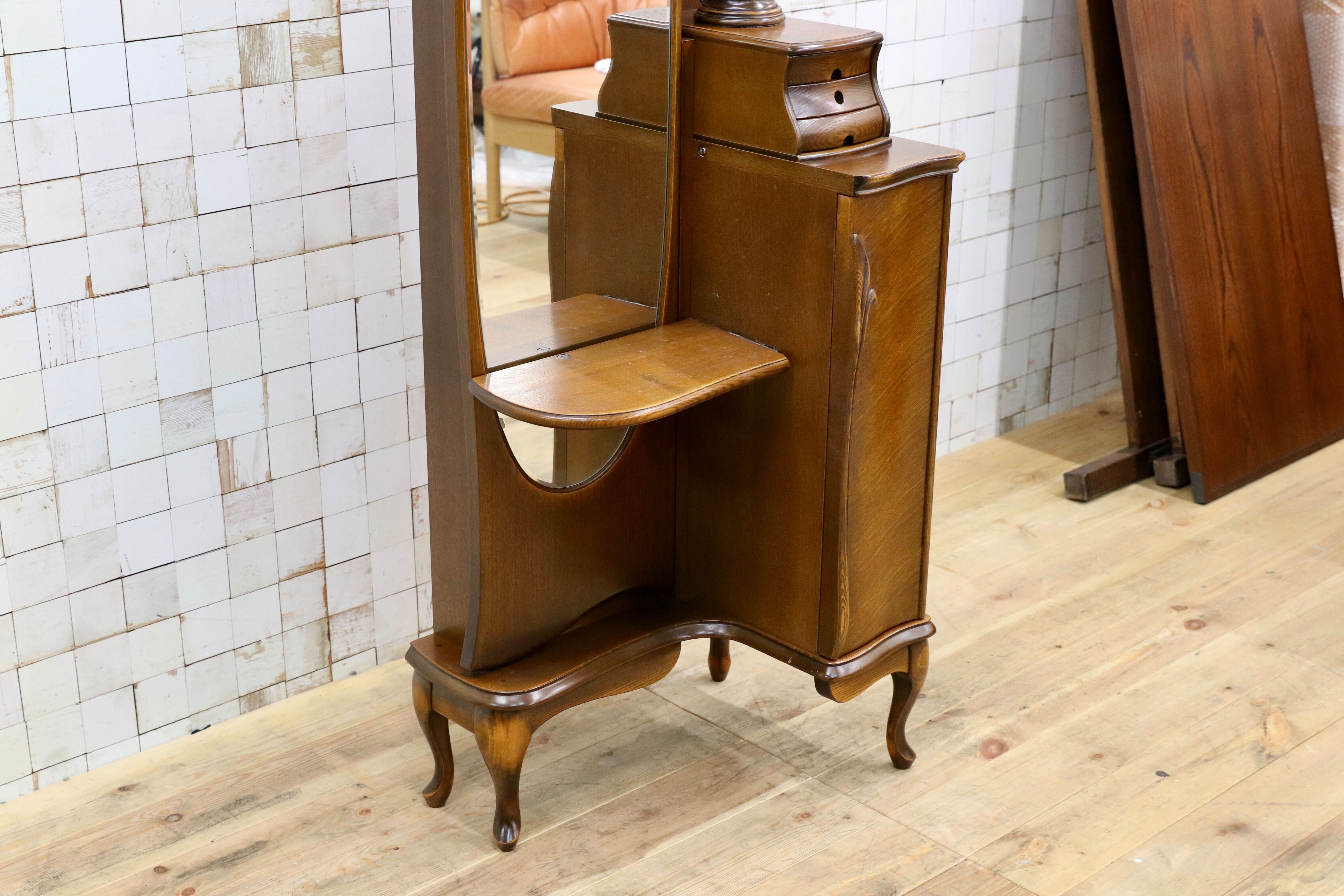 GMIS298○松永工房 カンティーニュ ドレッサー 鏡台 アンティーク エレガント クラシック IDC大塚家具 高級家具