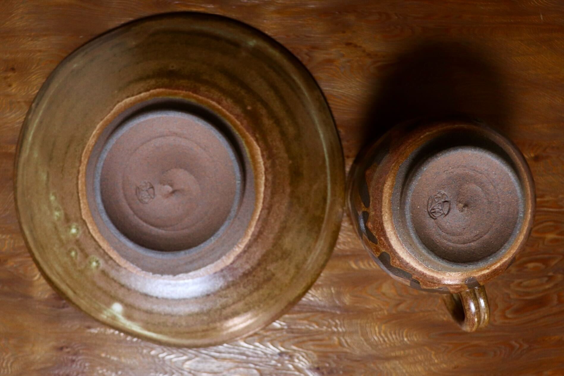 GMIO439A○千代市陶房 清水千代市 丹波焼 コーヒー碗皿 伝統工芸