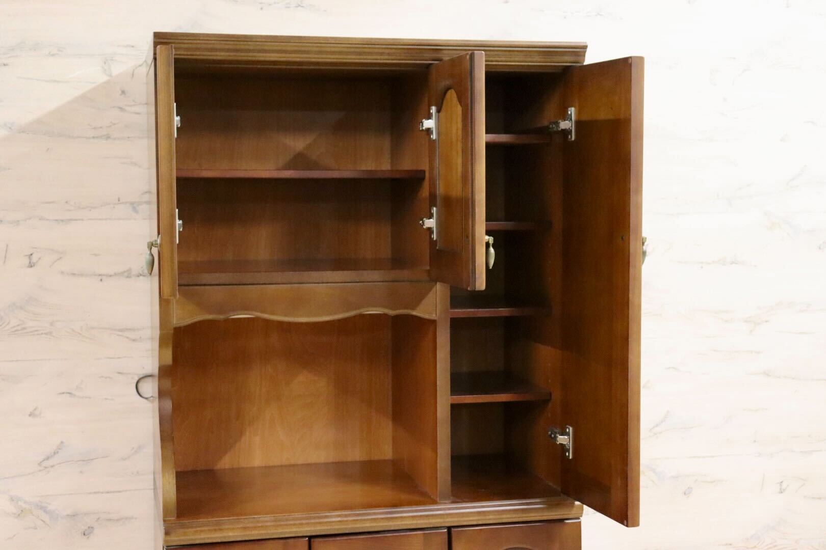 GMIH302○karimoku / カリモク 下駄箱 シューズケース 玄関 収納棚 飾り棚 キャビネット ブラウン 国産家具