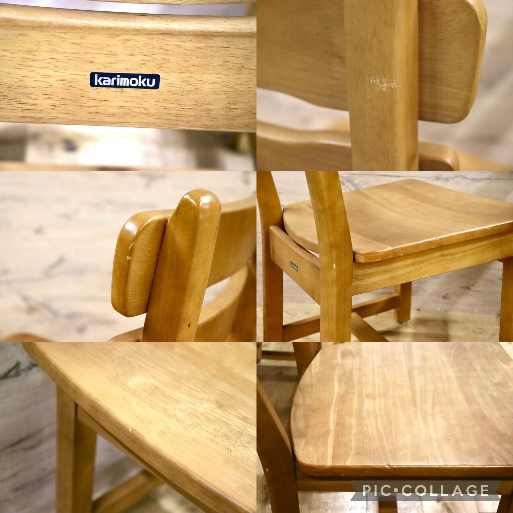 GMHK43A○karimoku / カリモク RUSTIC ルスティック ダイニングチェア 食卓椅子 ナチュラル カントリー 2脚セット 人気廃番 国産家具