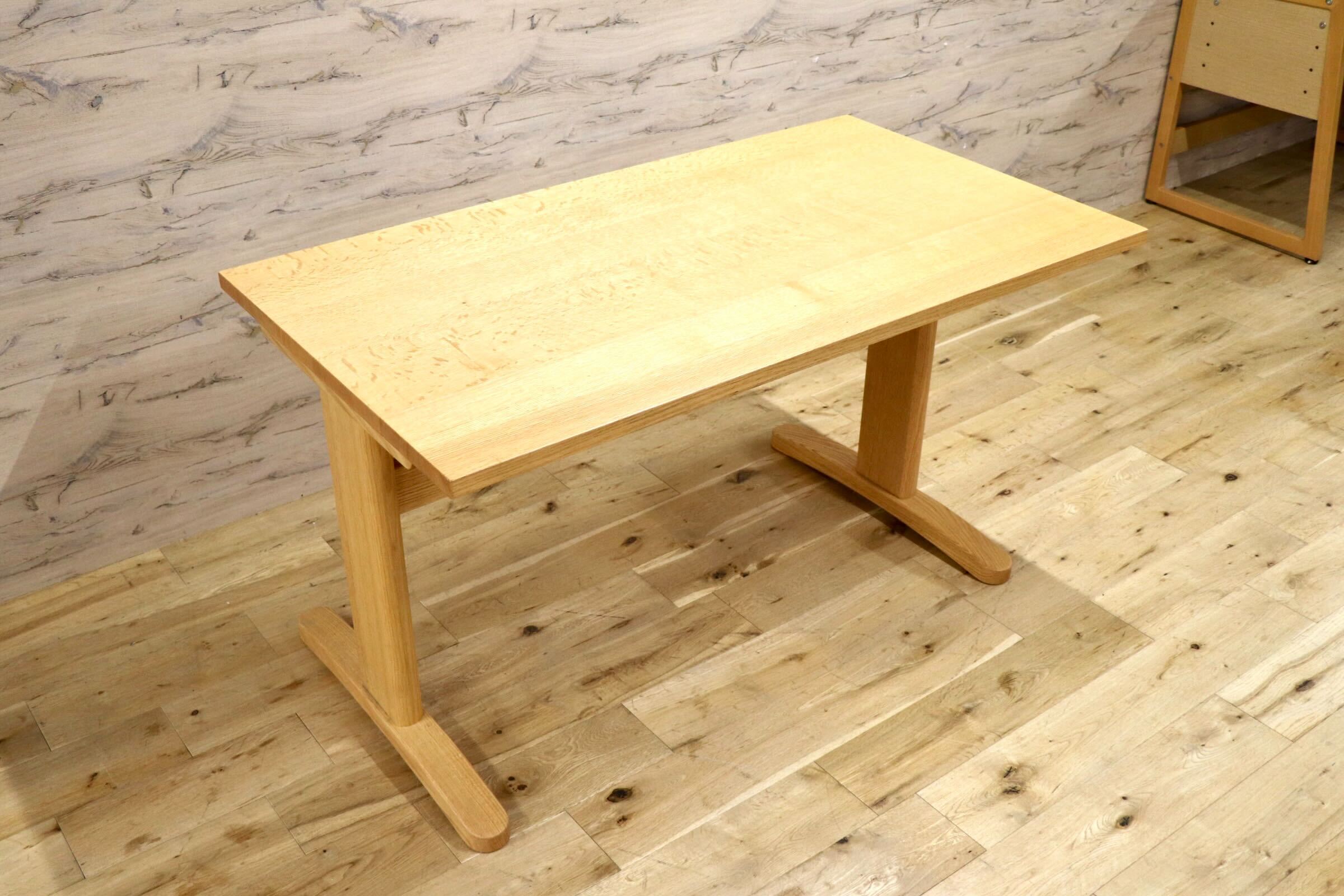 GMJK108○柏木工 / KASHIWA ダイニングテーブル 食卓テーブル オーク材 ナチュラル 飛騨家具 展示品