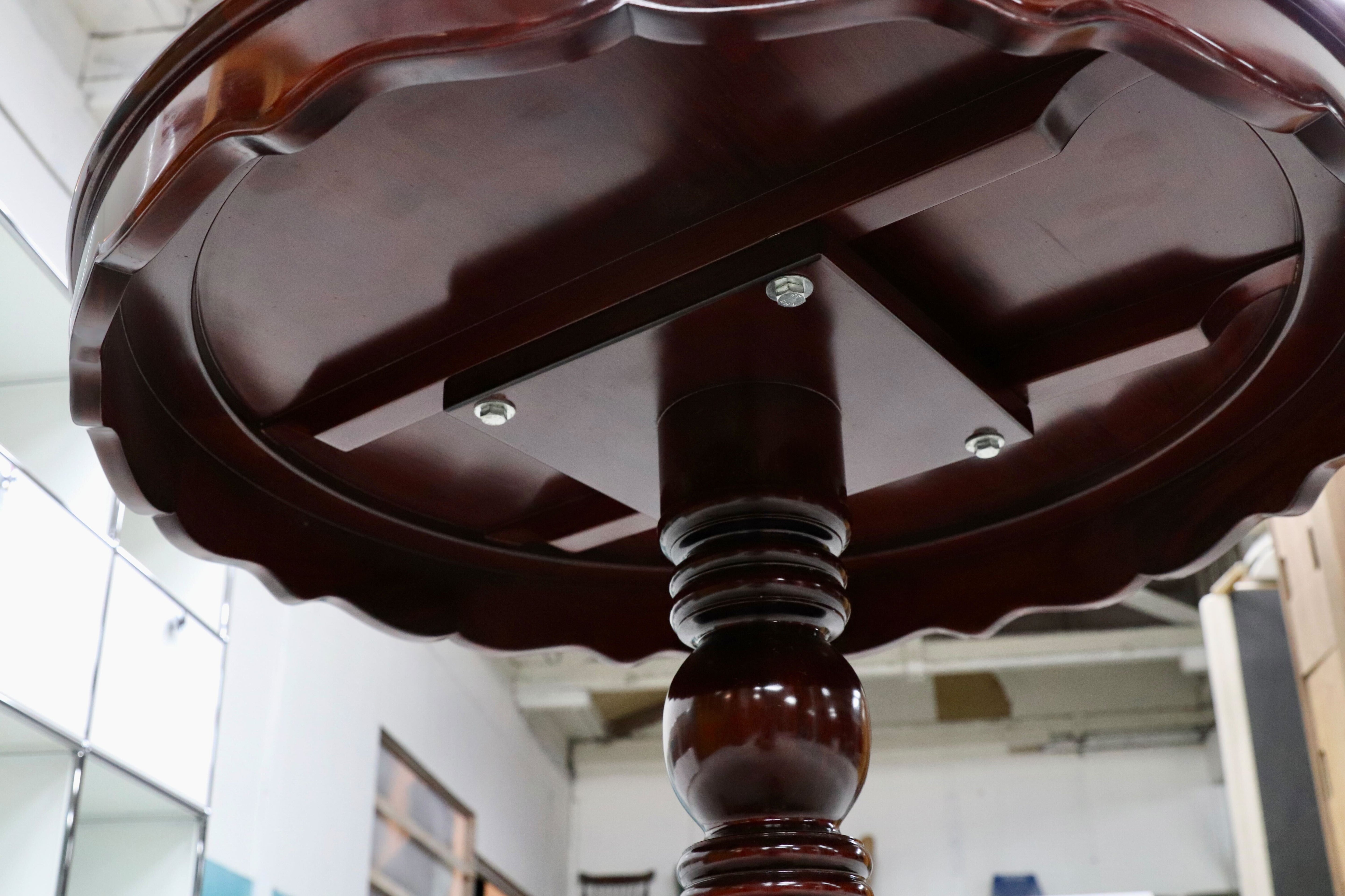 GMHN330○花梨材 中国美術 ラウンドテーブル ダイニングテーブル 食卓テーブル 民芸家具 レトロ クラシック 展示品