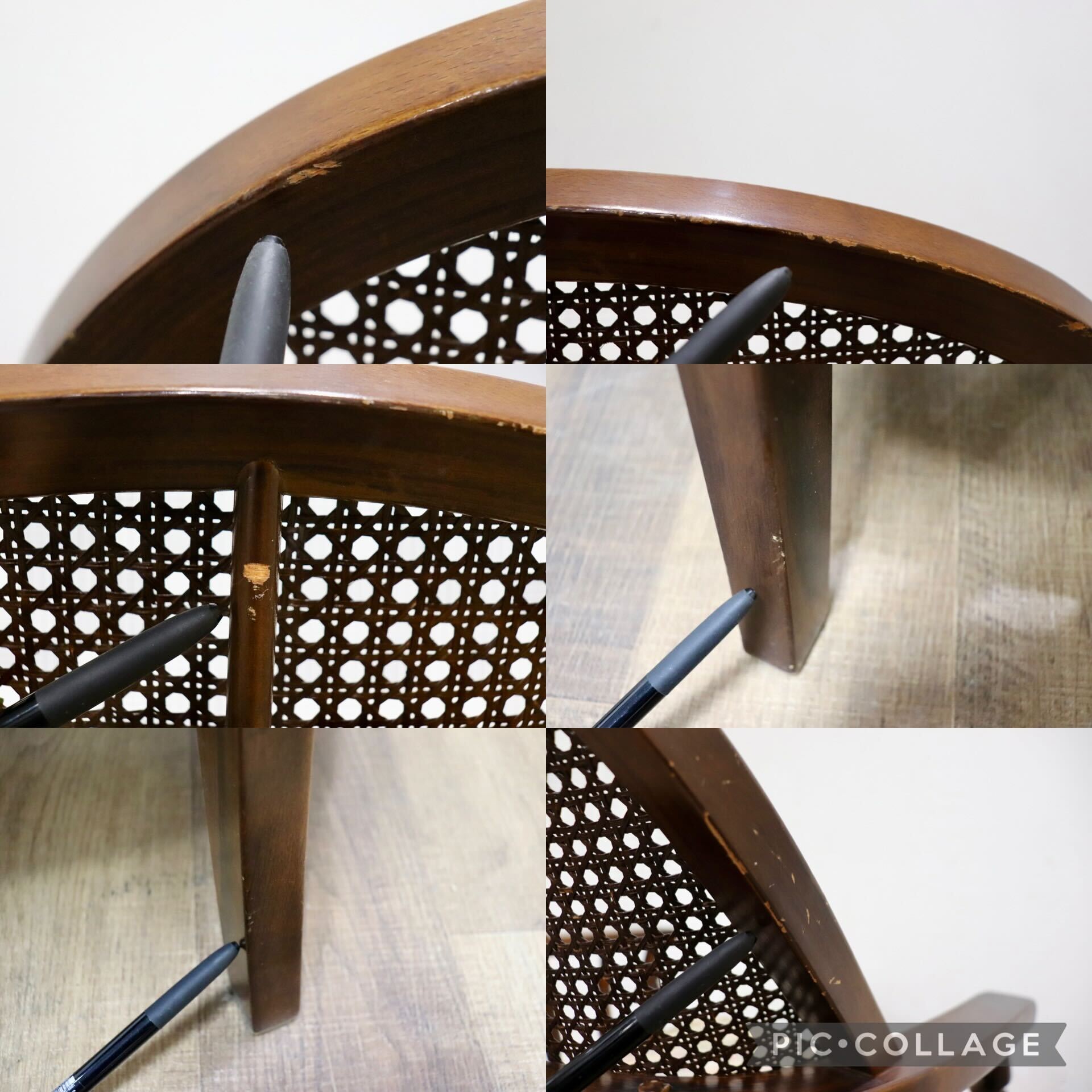 GMHH415B○karimoku / カリモク コロニアル アームチェア 椅子 ラウンジチェア シングルソファ ラタン 国産家具 レトロ ヴィンテージ