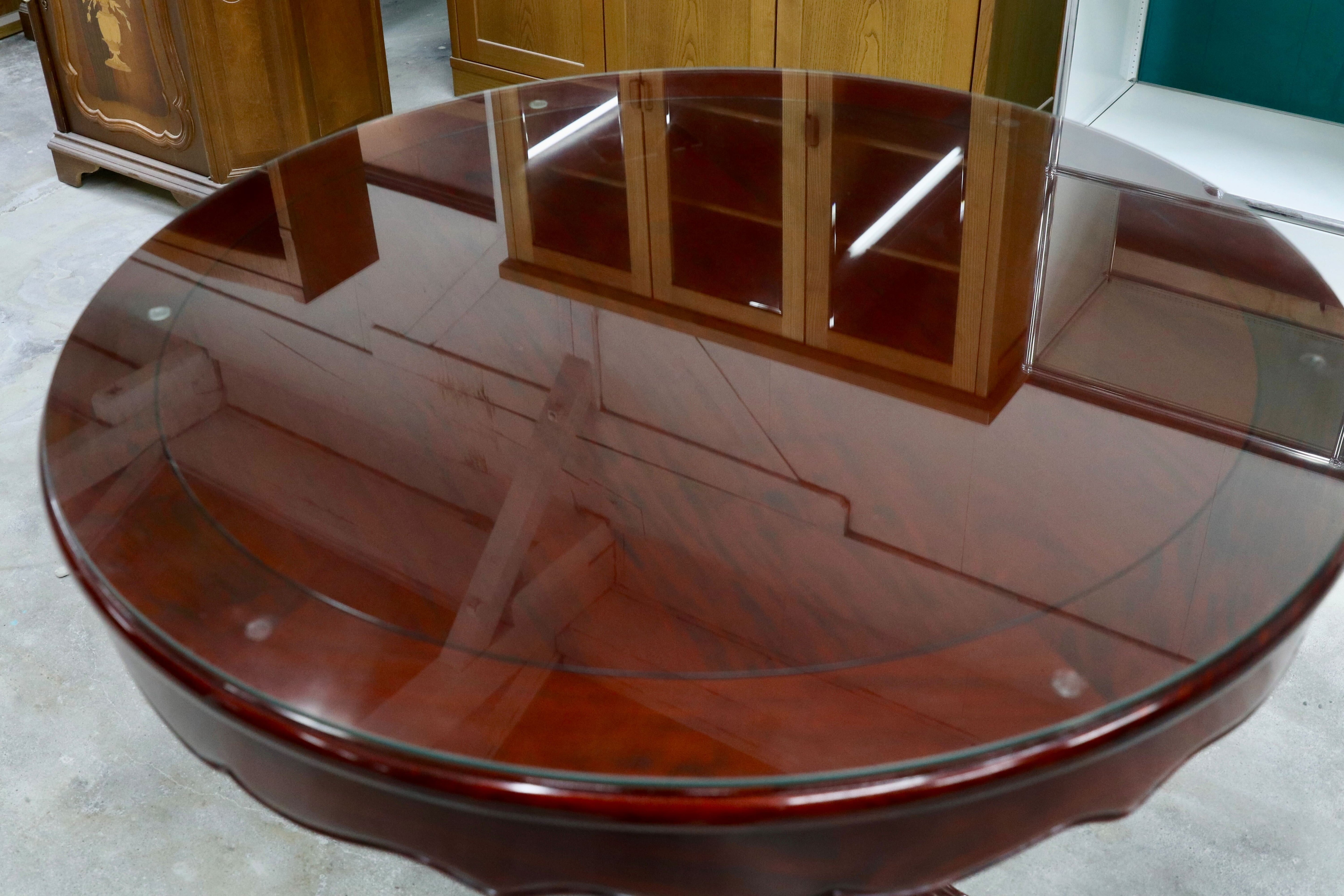 GMHN330○花梨材 中国美術 ラウンドテーブル ダイニングテーブル 食卓テーブル 民芸家具 レトロ クラシック 展示品