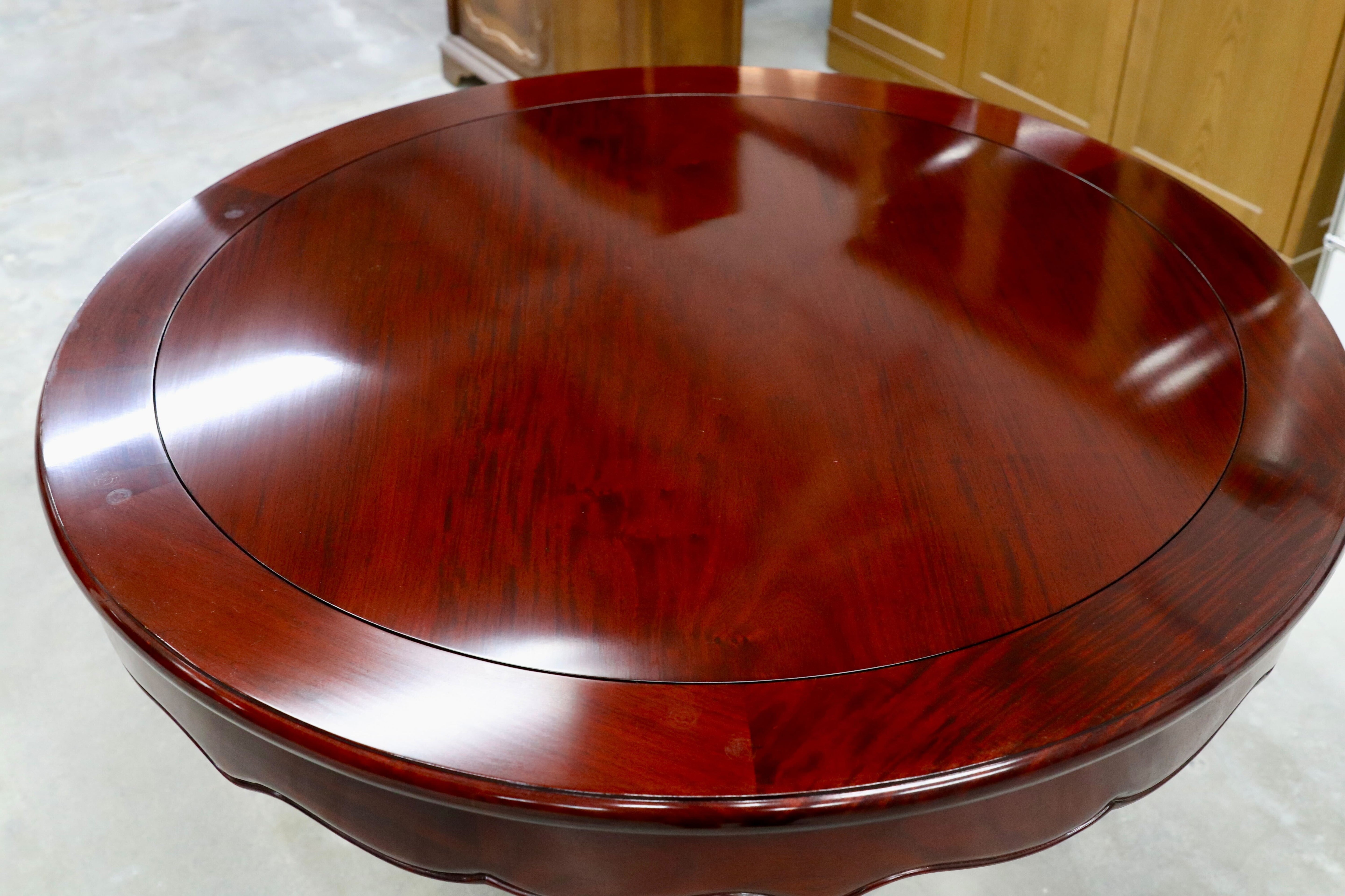 GMHN330○花梨材 中国美術 ラウンドテーブル ダイニングテーブル 食卓テーブル 民芸家具 レトロ クラシック 展示品