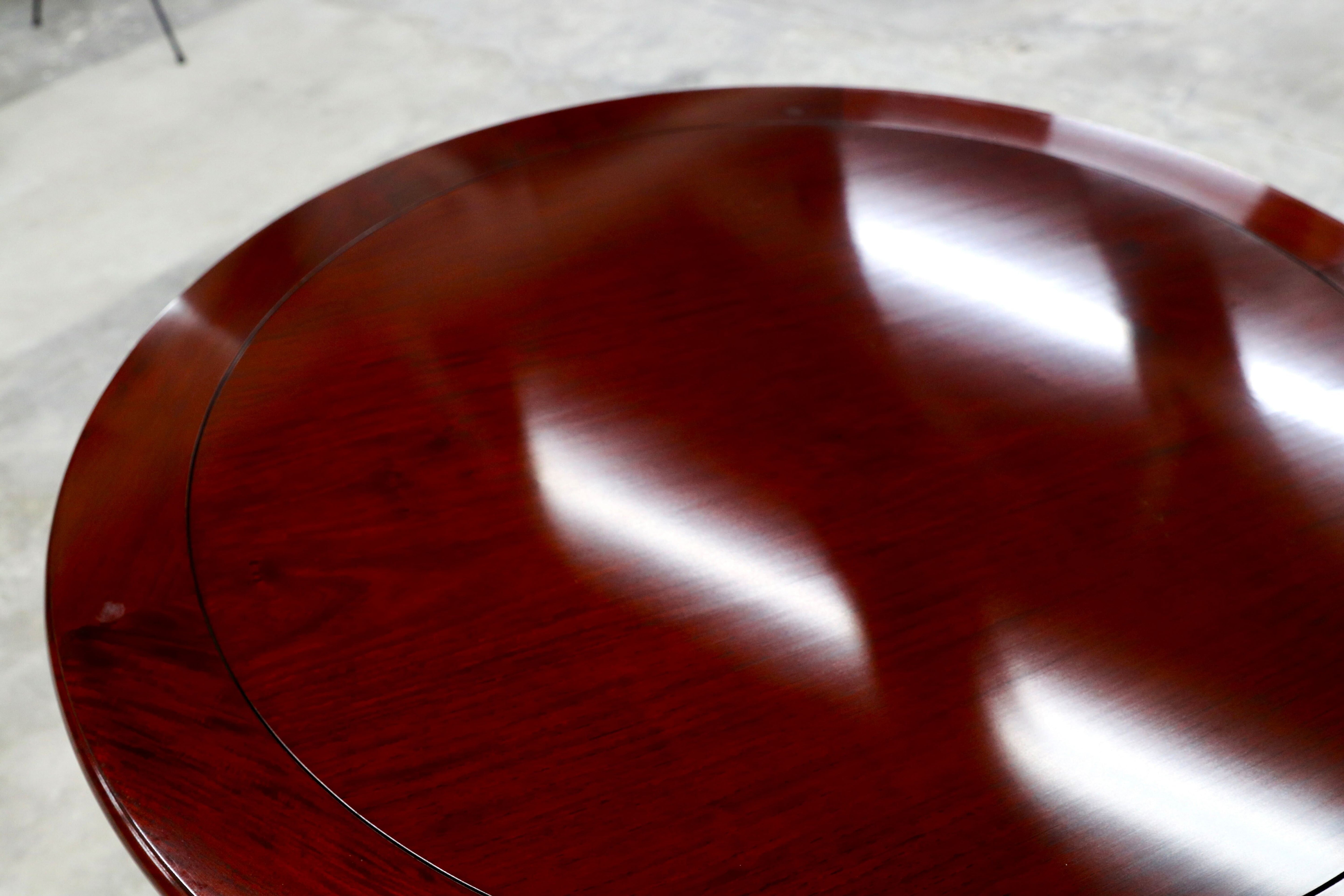 GMHN330○花梨材 中国美術 ラウンドテーブル ダイニングテーブル 食卓テーブル 民芸家具 レトロ クラシック 展示品