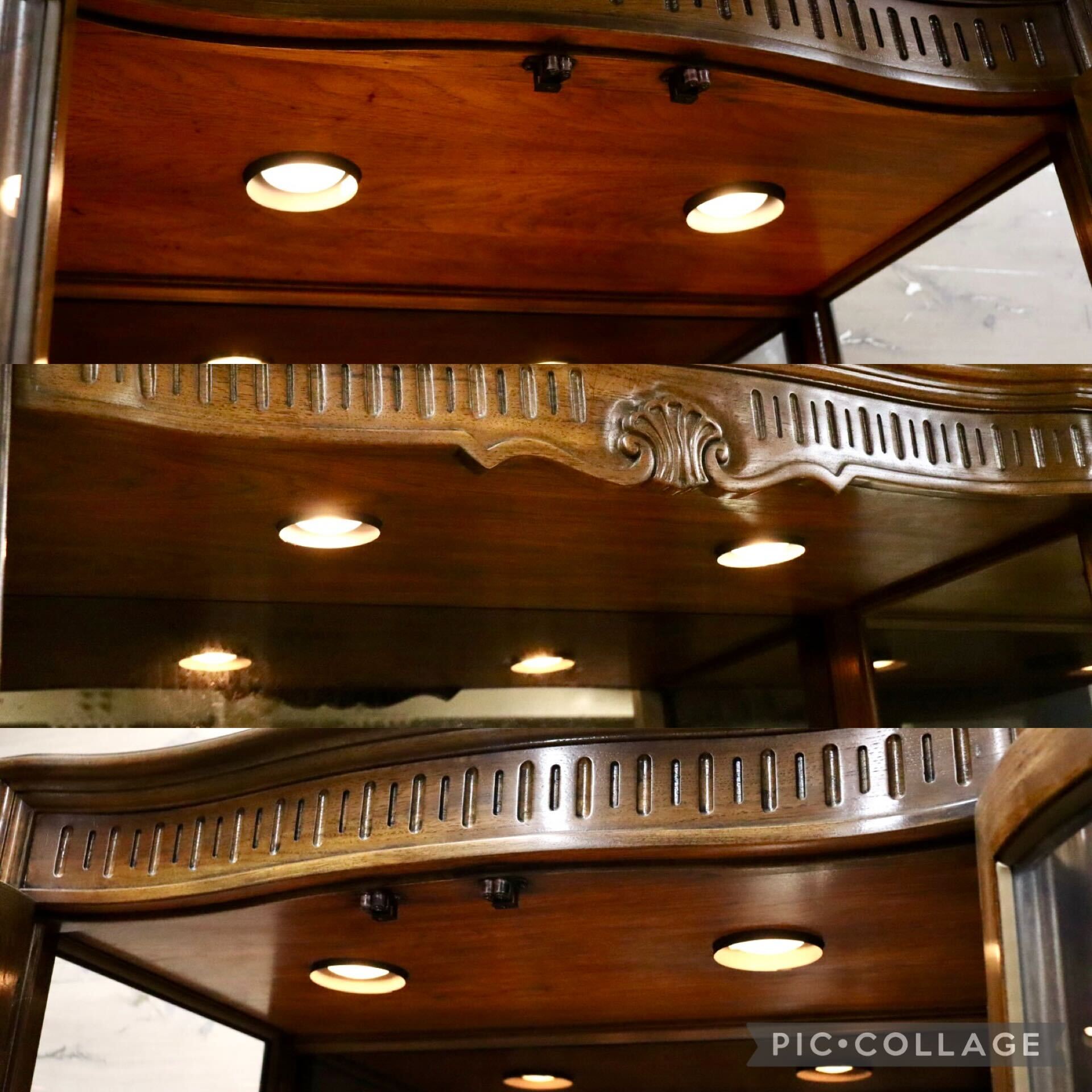 GMHH323○DREXEL HERITAGE /ドレクセルヘリテイジ Grand Villa グランドヴィラ ガラスキャビネット 飾り棚 最高級 約280万※発送不可