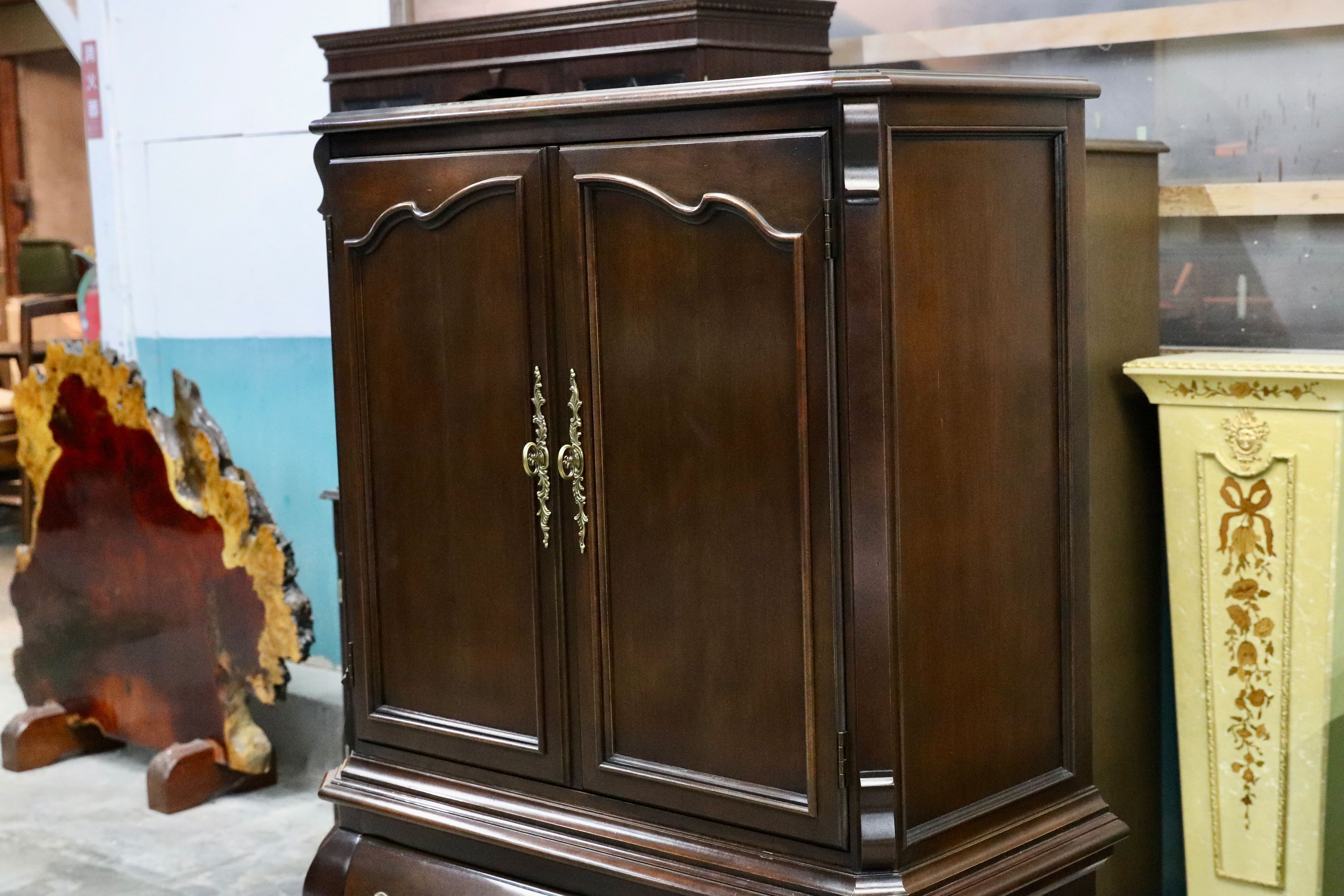 GMIK610○CENTURY / センチュリー アメリカ 最高級 キャビネットリビングボード トールチェスト サァラ麻布取扱 定価約80万 検)ドレクセル