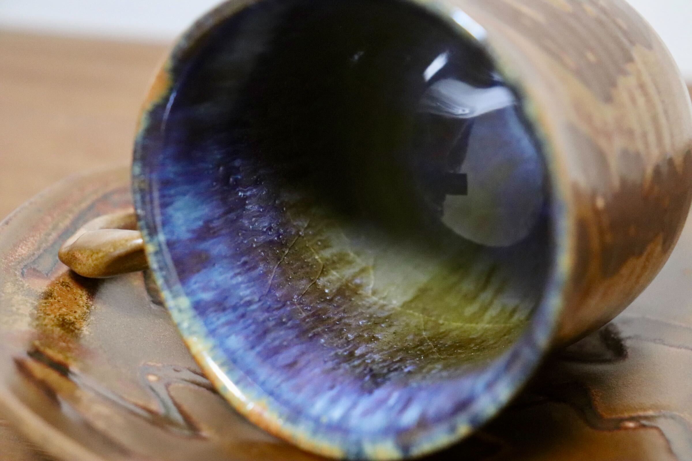 GMIO439B○千代市陶房 清水千代市 丹波焼 コーヒー碗皿 伝統工芸