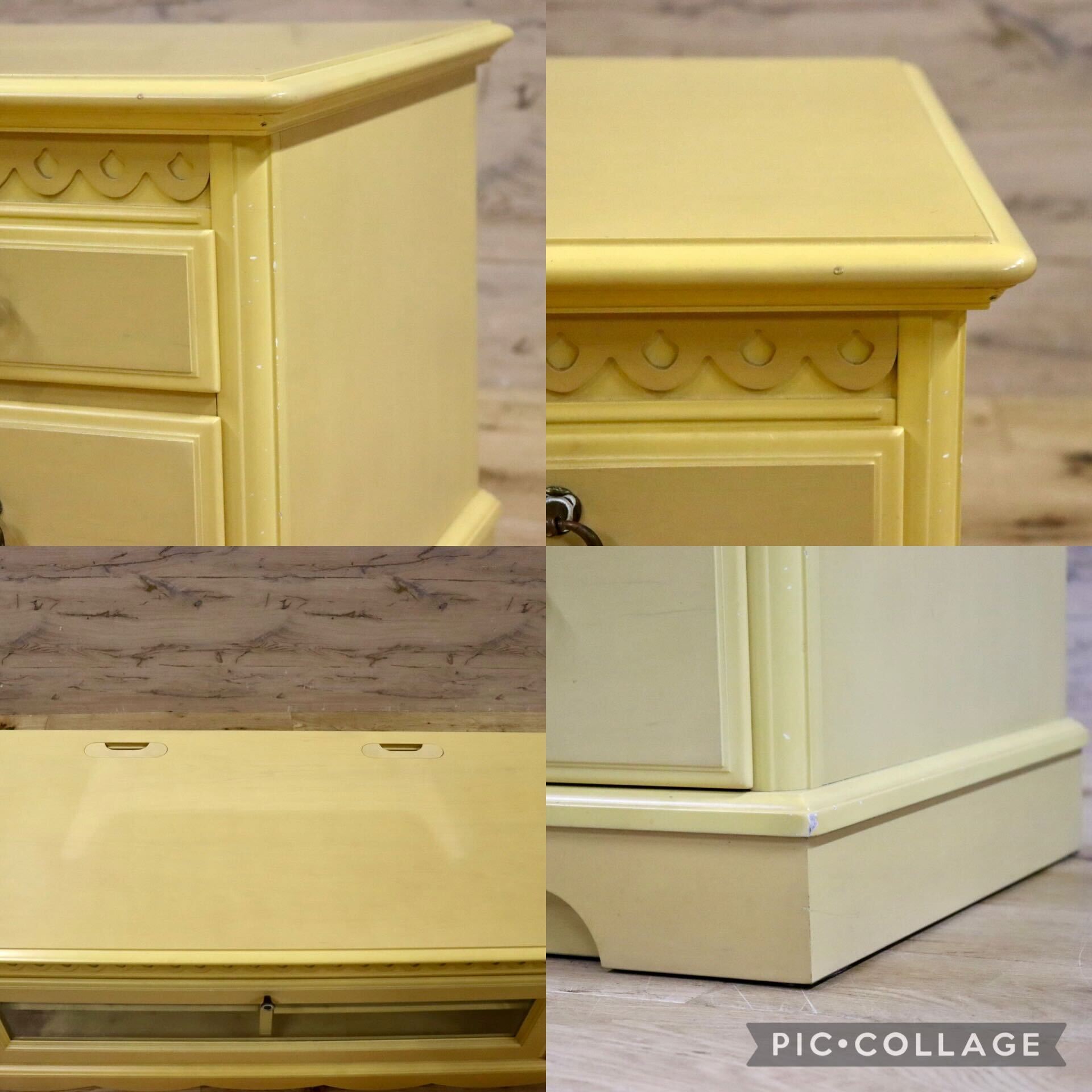 GMHH324○IDC大塚家具 マリアンディール TVボード AVボード ローボード リビング収納 フレンチカントリー エレガント 定価約20万