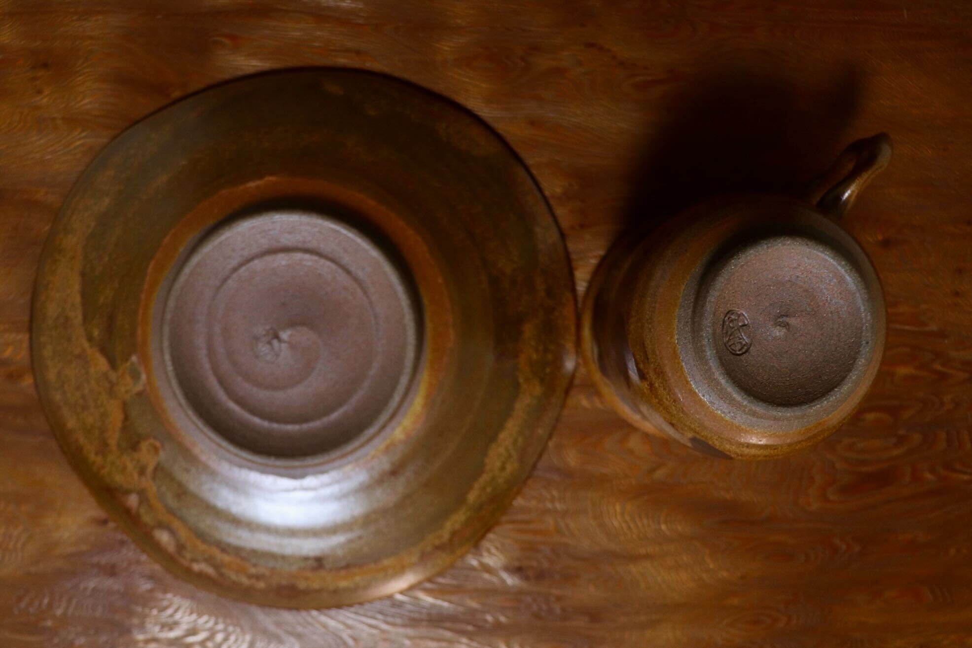 GMIO439B○千代市陶房 清水千代市 丹波焼 コーヒー碗皿 伝統工芸