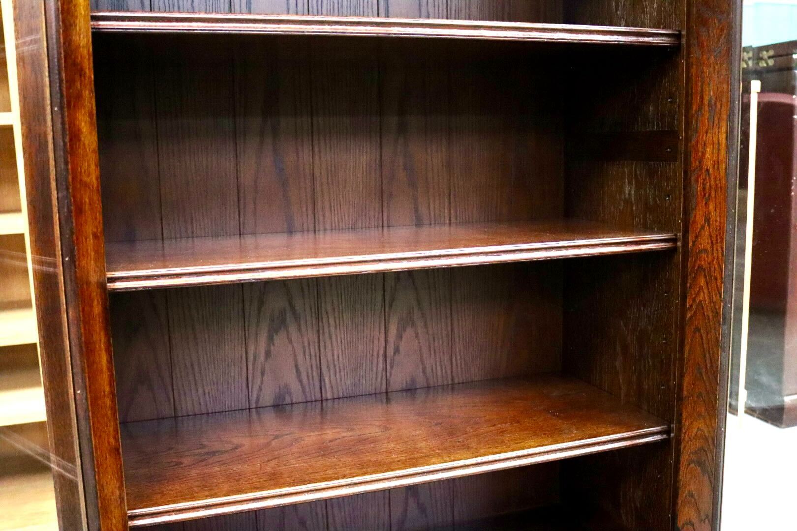 GMIS529○5段シェルフ 本棚 飾り棚 ブックシェルフ キャビネット リビング収納 木製 レトロ クラシック ヴィンテージ