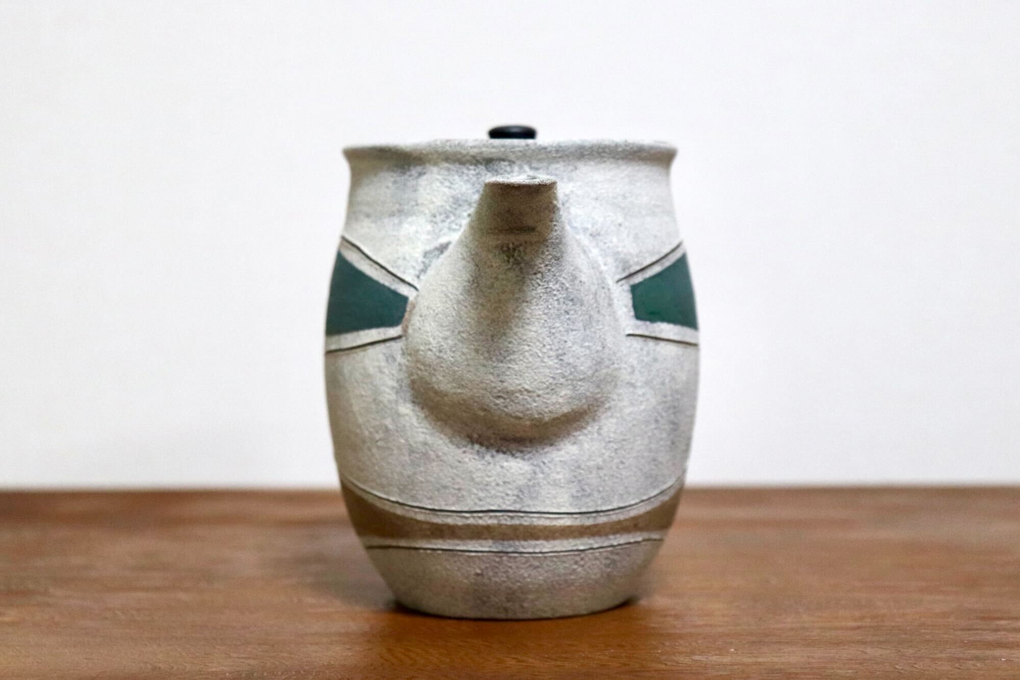 GMIO473A◯市野悟窯 市野哲次 丹波焼 ティーポット 陶器 丹波篠山 伝統工芸 未使用