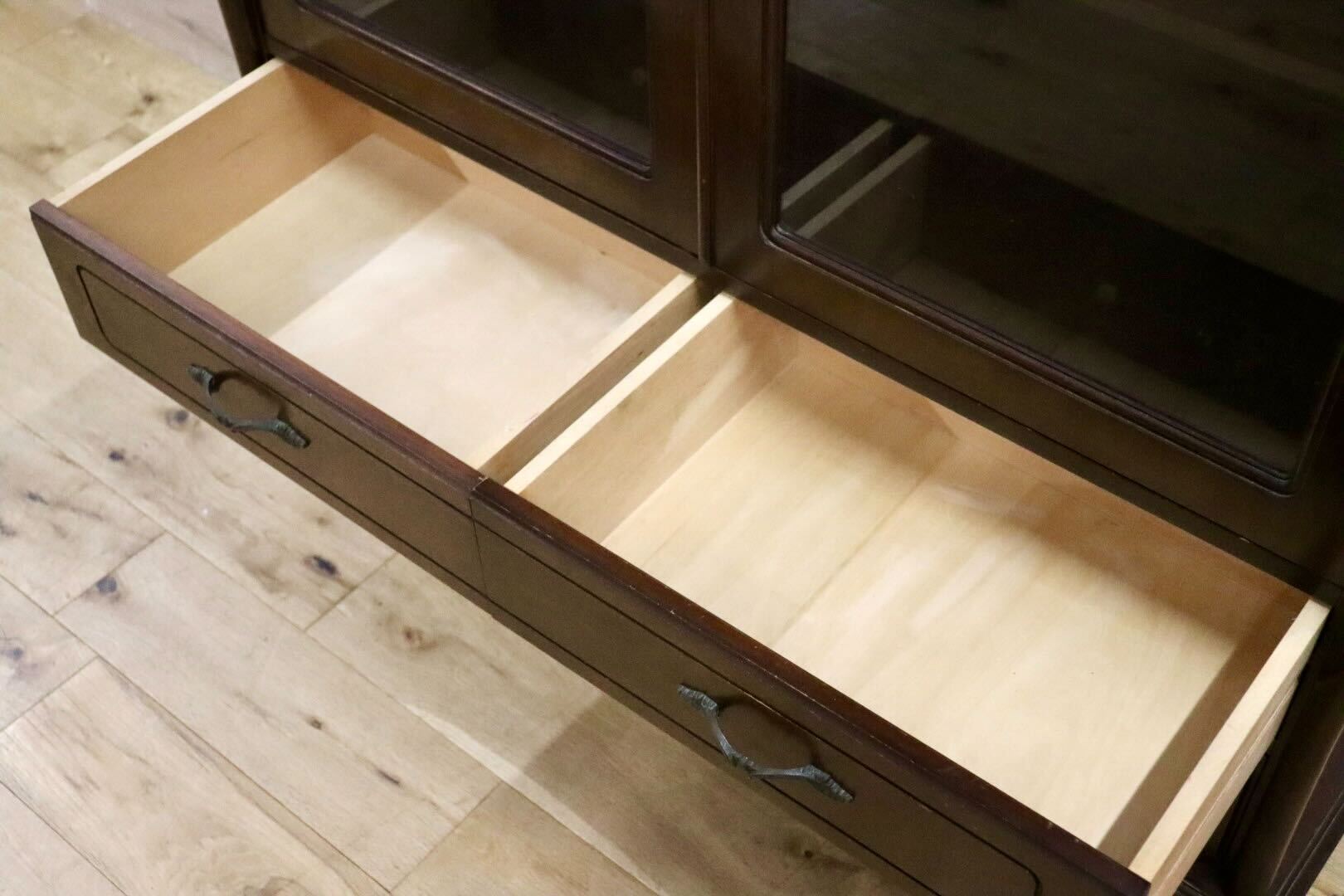 GMIH292○maruni / マルニ 飾り棚 キャビネット 本棚 食器棚 収納家具 ヨーロピアン クラシック オールドマルニ ヴィンテージ