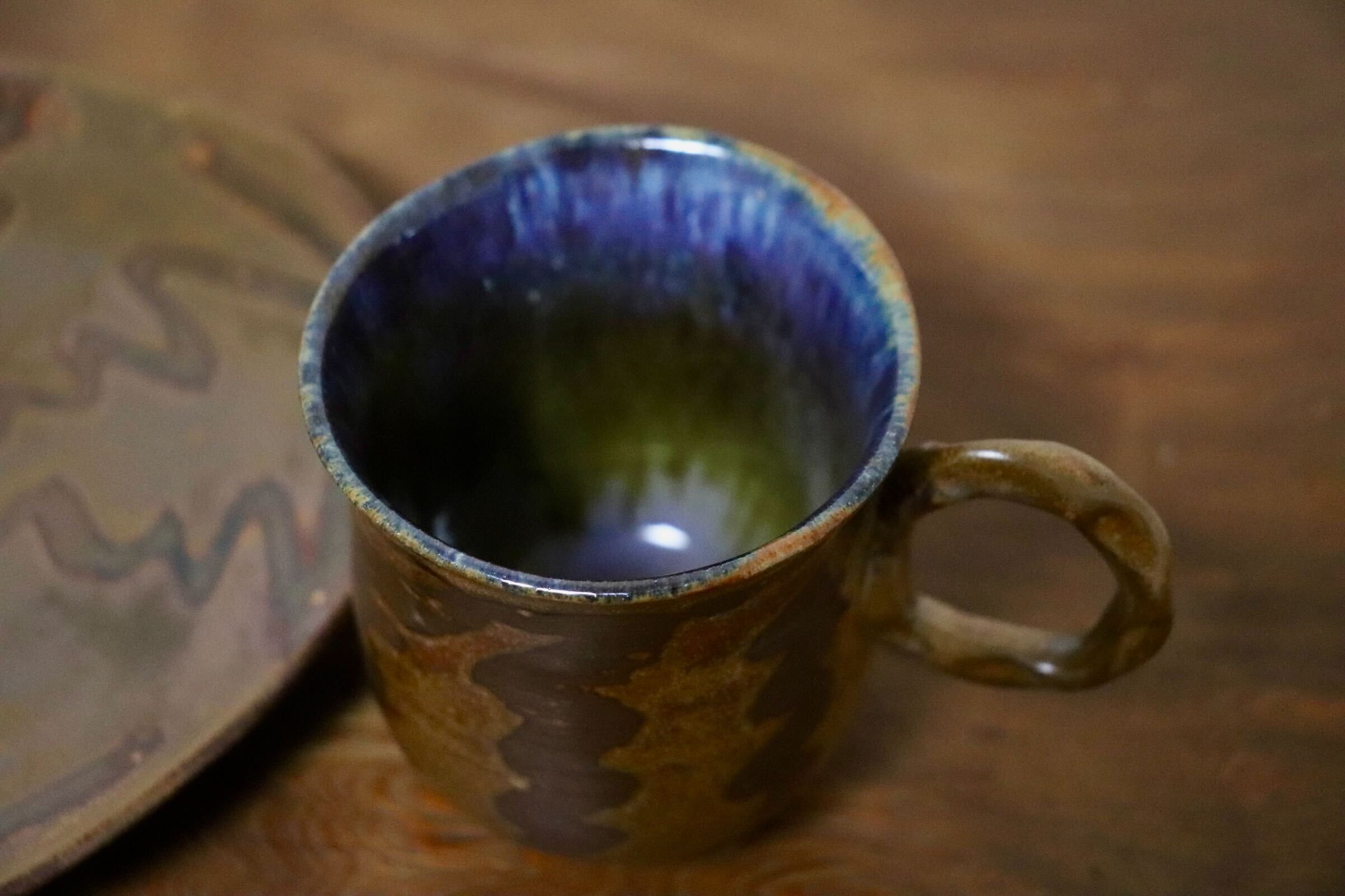 GMIO439B○千代市陶房 清水千代市 丹波焼 コーヒー碗皿 伝統工芸