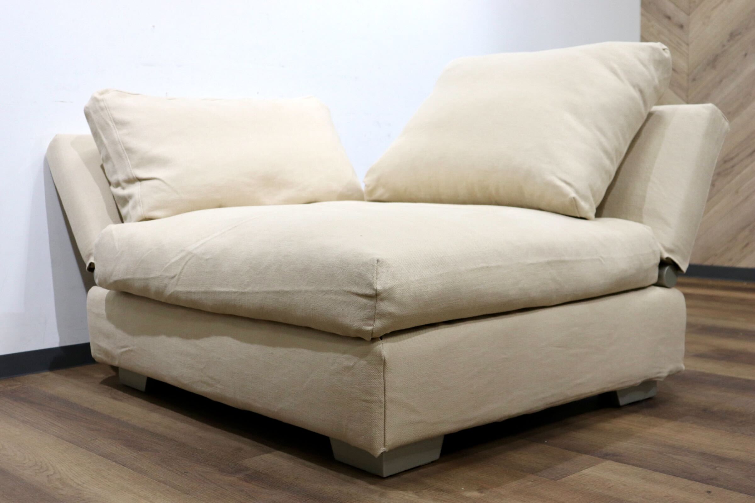 GMHN268A○MARGINAL / マージナル TABIO SOFA 片肘 カウチソファ 1人掛けソファ シングルソファ カバーリング ファブリック 未使用品