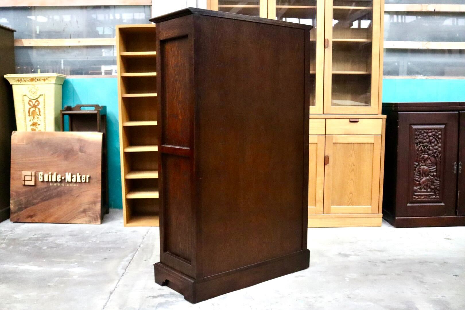 GMIS529○5段シェルフ 本棚 飾り棚 ブックシェルフ キャビネット リビング収納 木製 レトロ クラシック ヴィンテージ