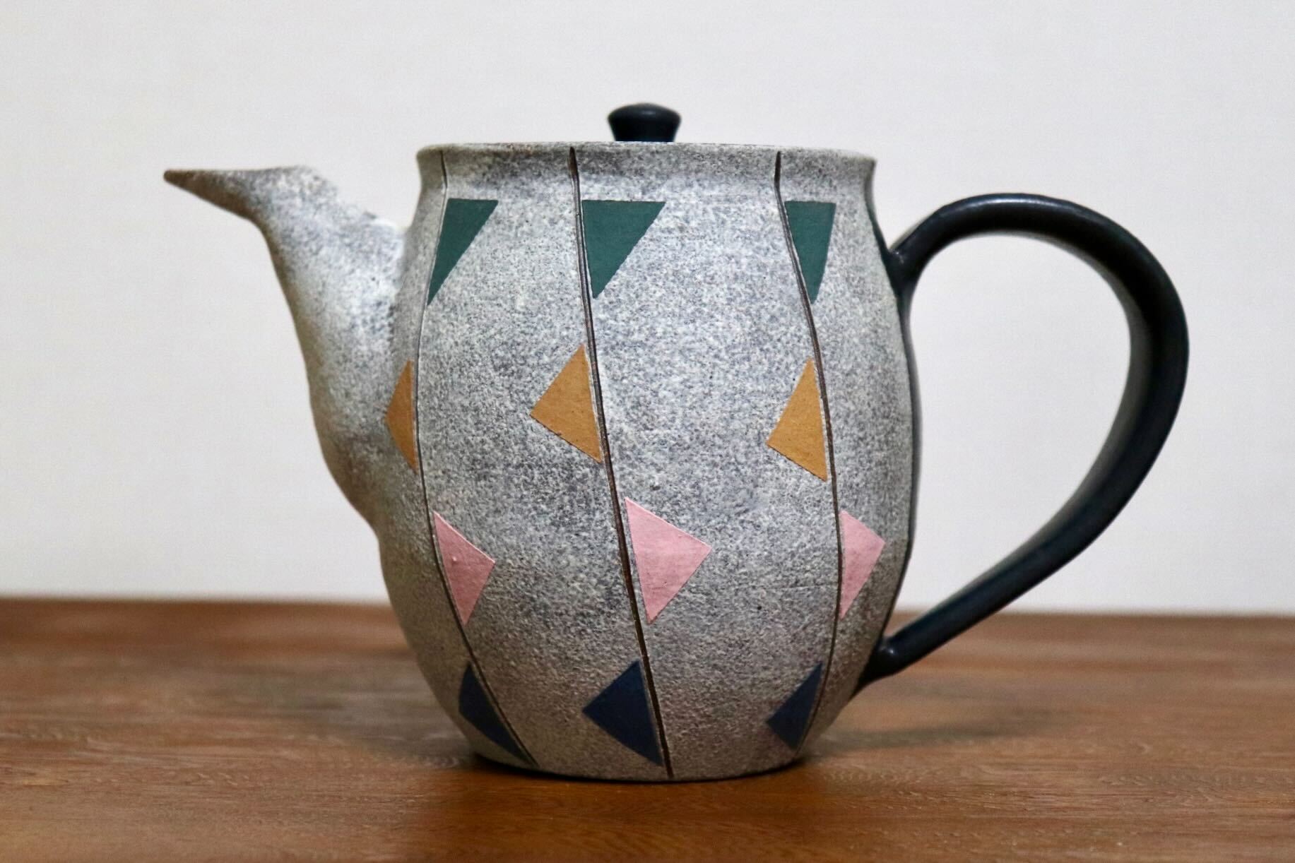 GMIO473B◯市野悟窯 市野哲次 丹波焼 ティーポット 陶器 丹波篠山 伝統工芸 未使用