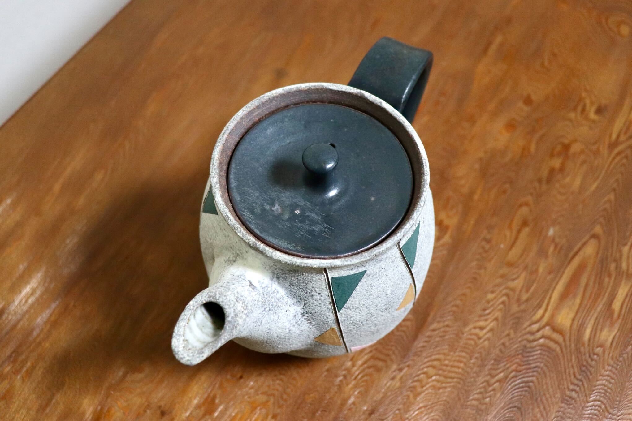 GMIO473B◯市野悟窯 市野哲次 丹波焼 ティーポット 陶器 丹波篠山 伝統工芸 未使用