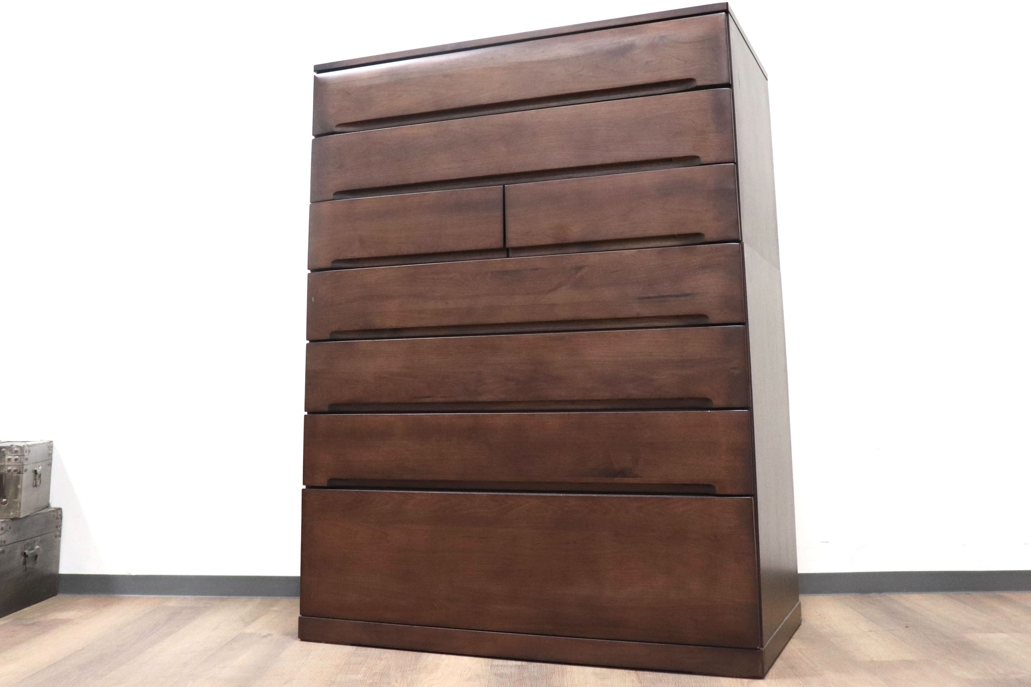 GMHS31○IDC大塚家具 7段チェスト 整理箪笥 ハイチェスト 収納家具  