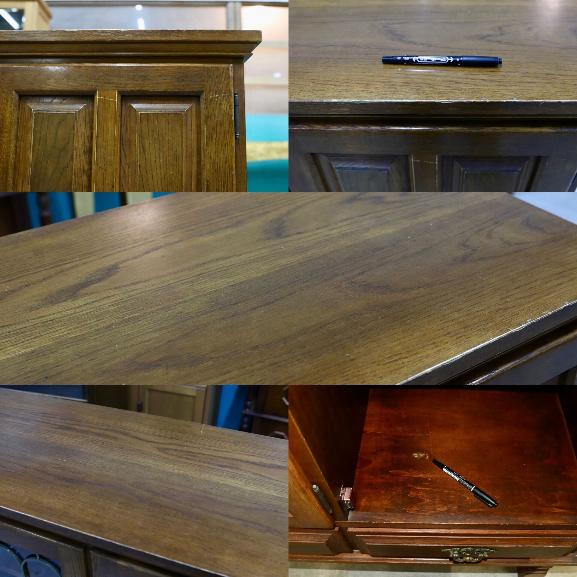 GMHH357○karimoku / カリモク オールド コロニアル サイドボード リビングボード クラシック 国産家具 ヴィンテージ アンティーク