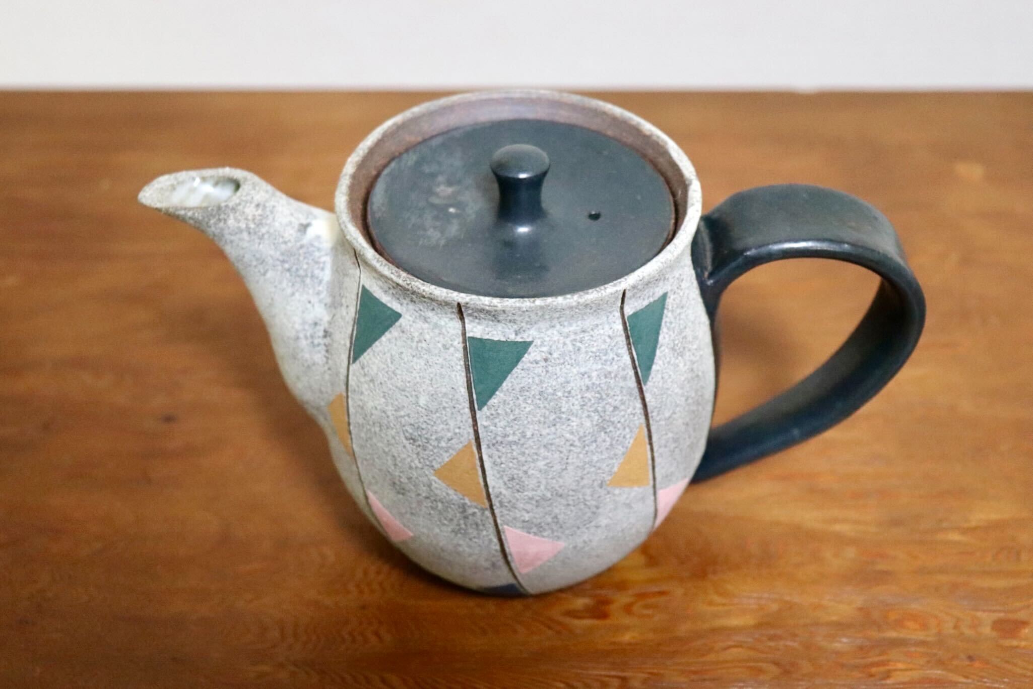 GMIO473B◯市野悟窯 市野哲次 丹波焼 ティーポット 陶器 丹波篠山 伝統工芸 未使用