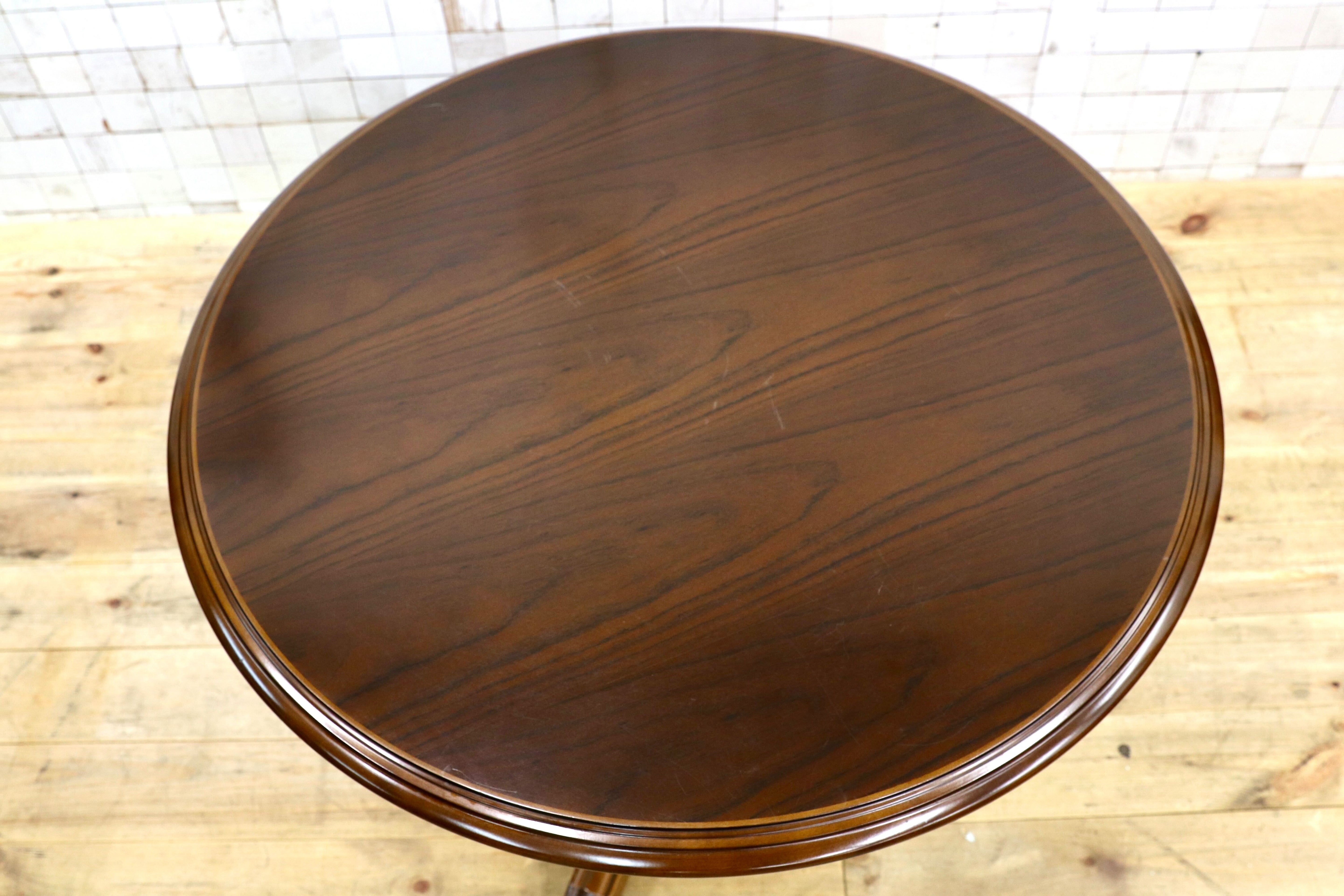 GMIK598○karimoku / カリモク コロニアル ラウンドテーブル 丸テーブル ダイニングテーブル 食卓テーブル クラシック アンティーク レトロ