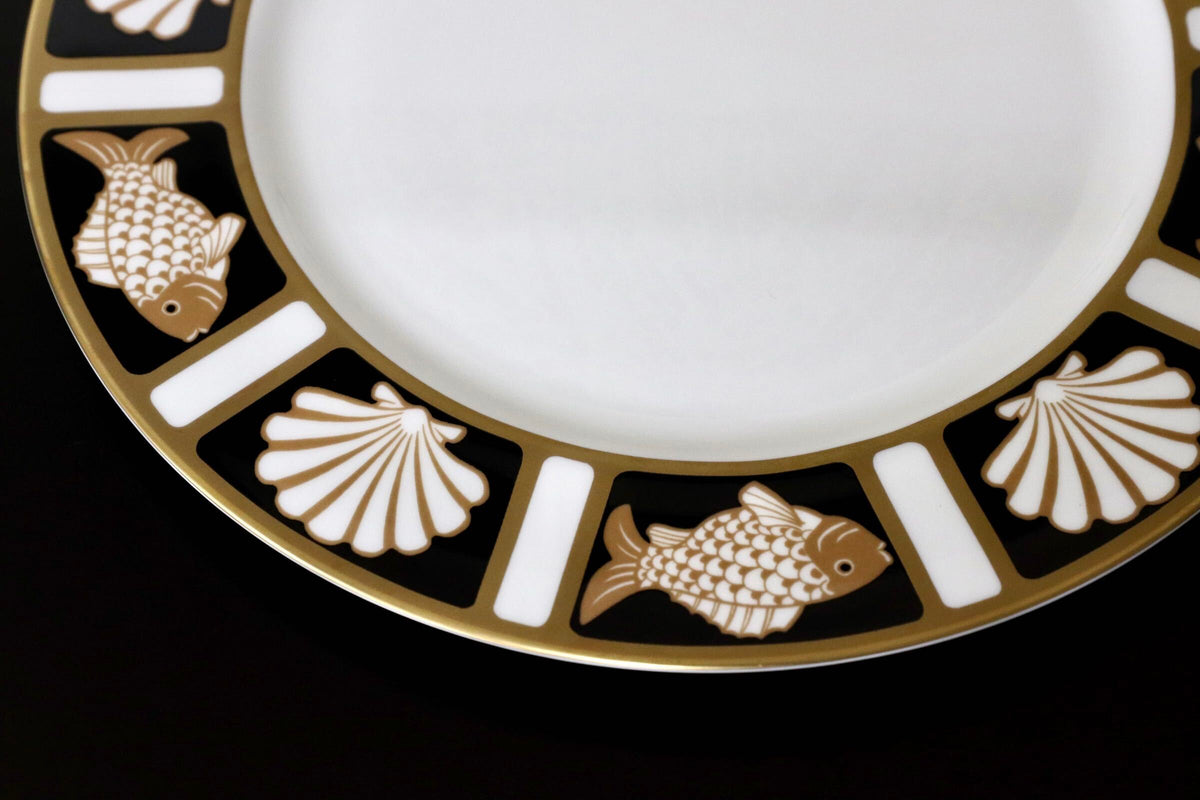 GMJO136B○NARUMI / ナルミ FISH AND SHELL フィッシュ&シェル 30周年記念 限定プレート ボーンチャイナ Cathy Hardwick 日本製 希少