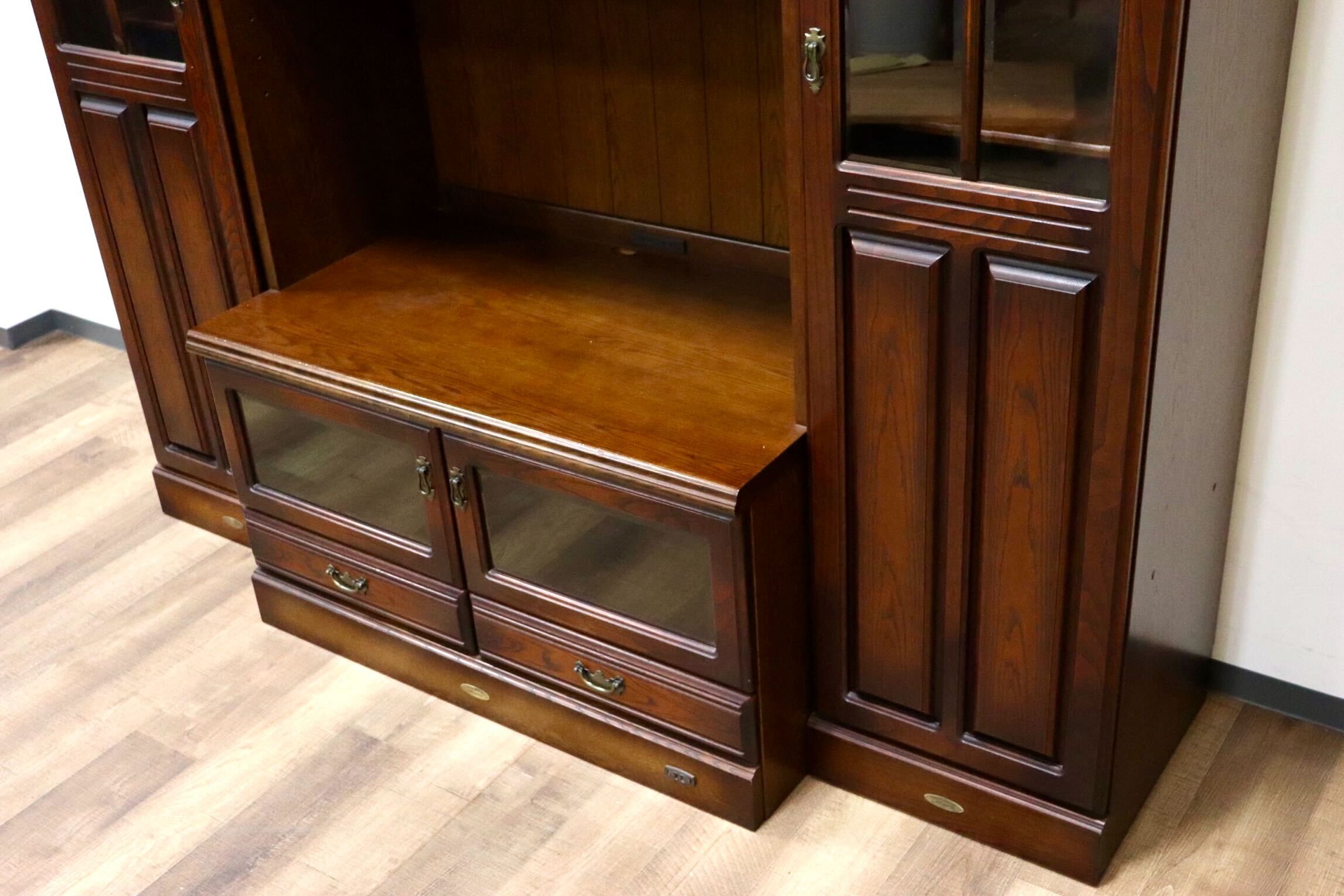 GMGT171○ATLANTA /アトランタ 壁面TVボード AVボード テレビ台 キャビネット 飾り棚 収納家具 楢材 カントリー クラシック 国産家具 美品