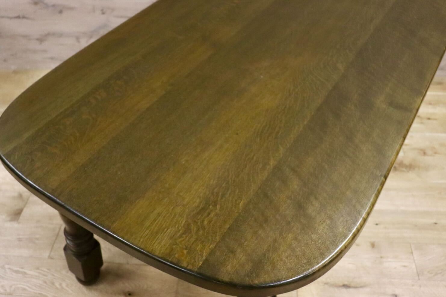 GMIK619○オーク無垢材 ダイニングテーブル 食卓テーブル 作業台 カントリー 机 検)永田良介商店 神戸洋家具