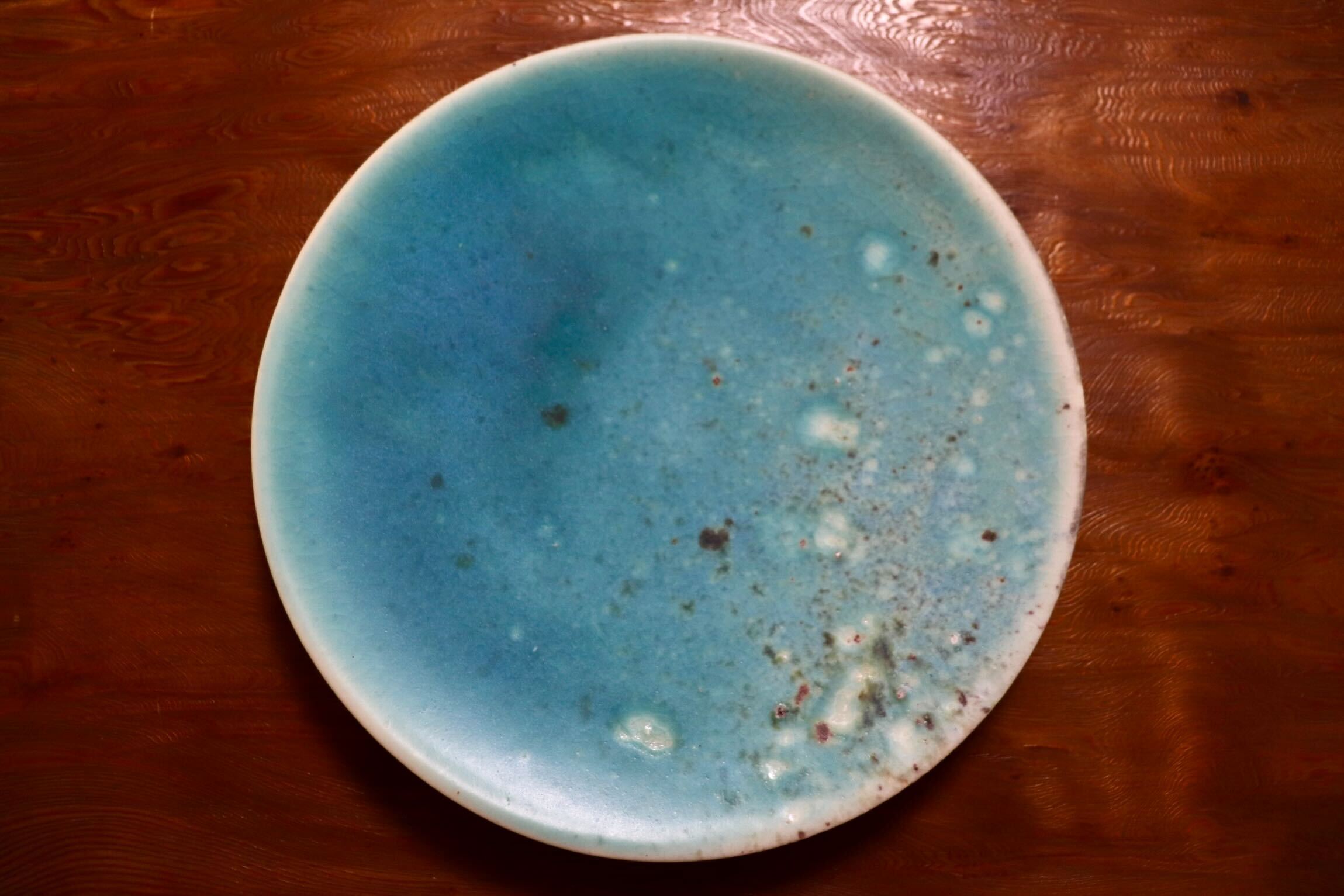 GMIO450A○千代市陶房 清水万佐年 丹波焼 皿 伝統工芸 丹波篠山 陶器 未使用