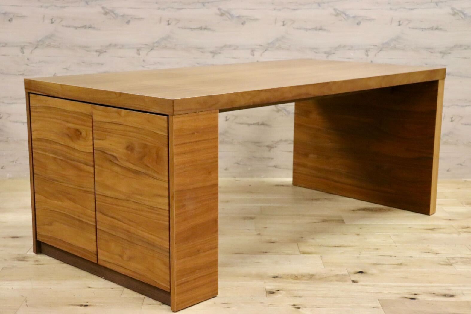 GMIS333C○ACTUS / アクタス 北欧スタイル ダイニングテーブル 食卓テーブル 作業台 ウォールナット 収納棚 ミーティングテーブル