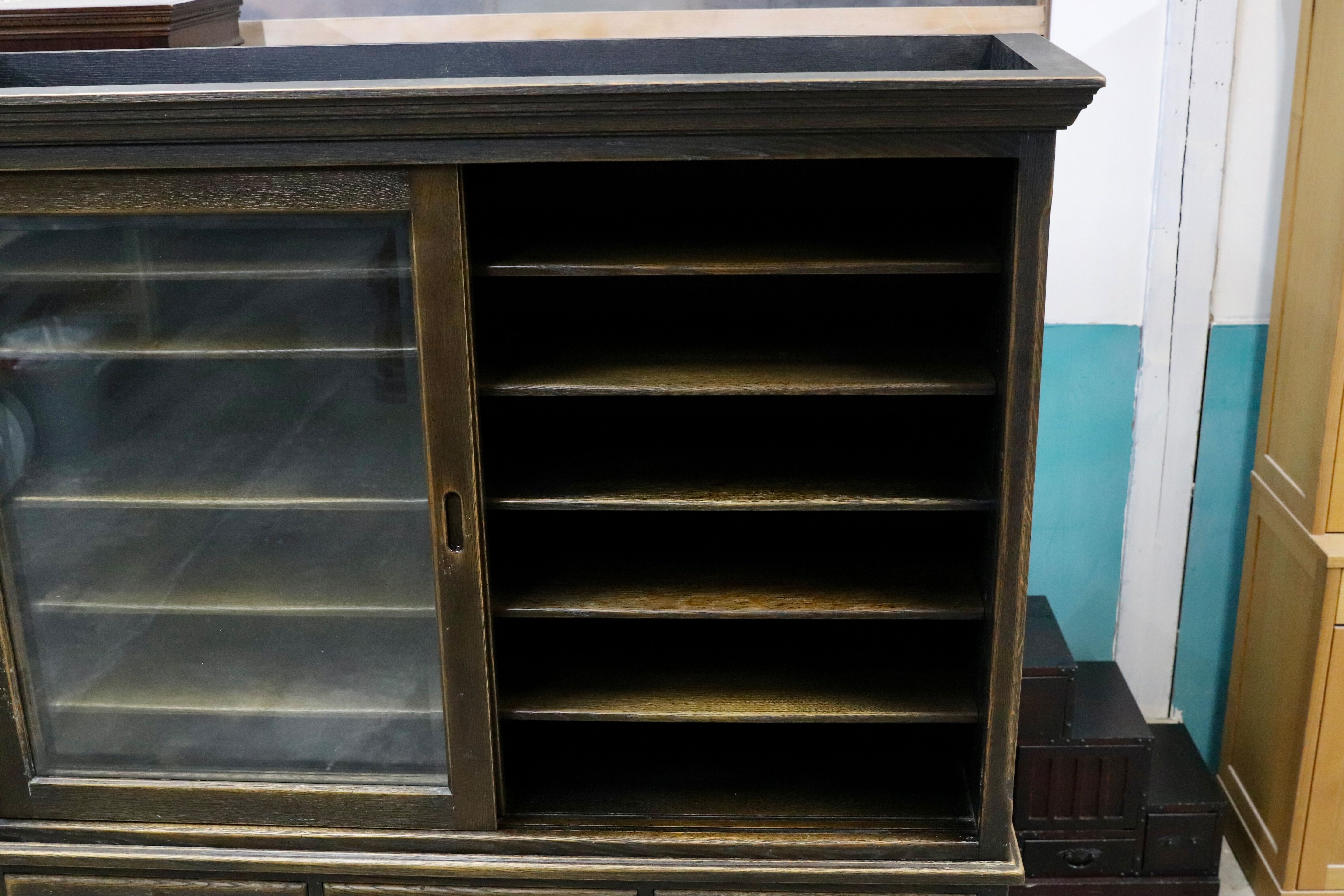 GMIK579○飛騨産業 / HIDA キツツキ PROVINCIAL プロヴィンシャル 食器棚 水屋棚 キッチンボード 最高級 廃番 楢無垢材 約90万 稀少