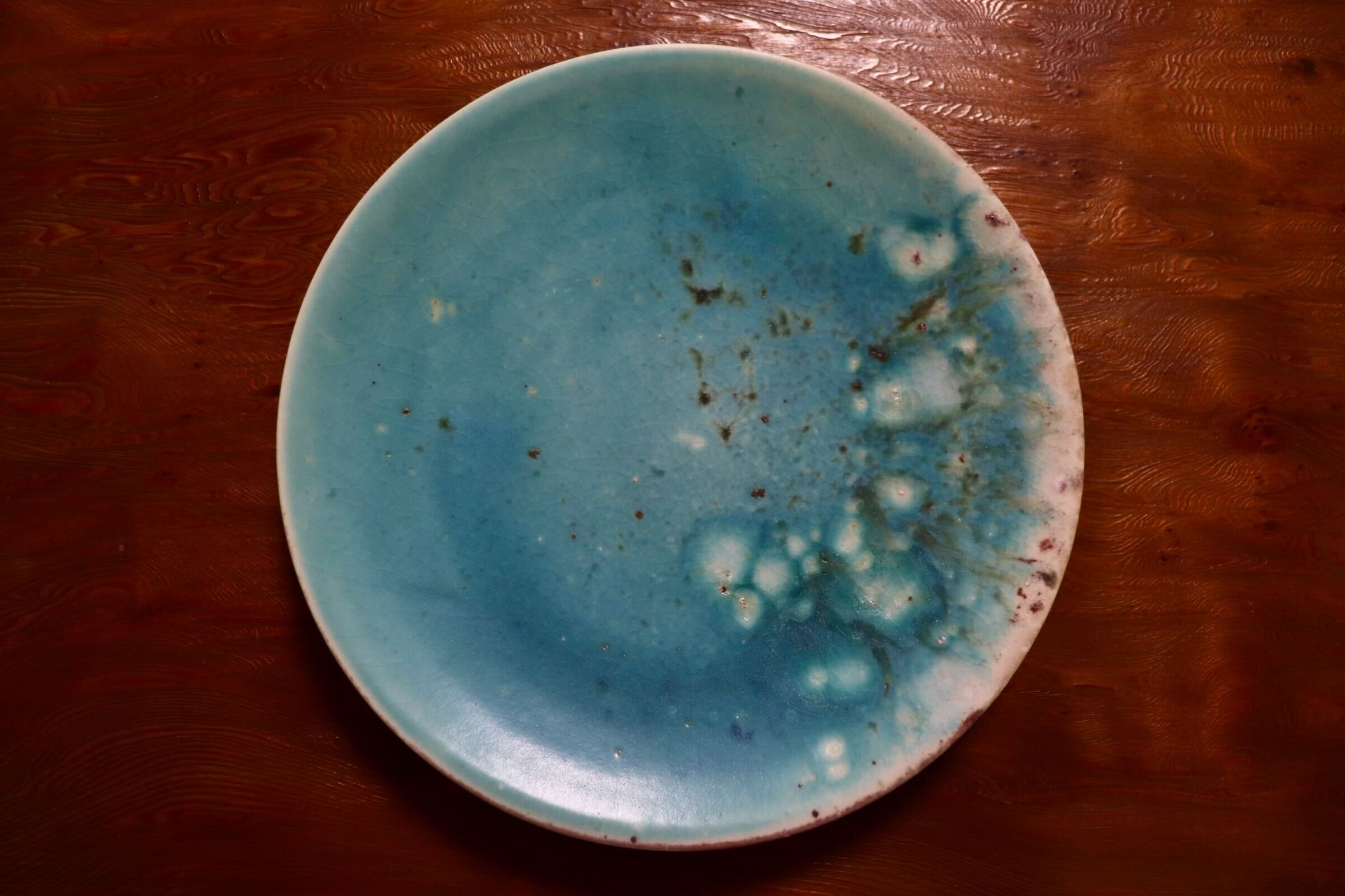 GMIO450B○千代市陶房 清水万佐年 丹波焼 皿 伝統工芸 丹波篠山 陶器 未使用