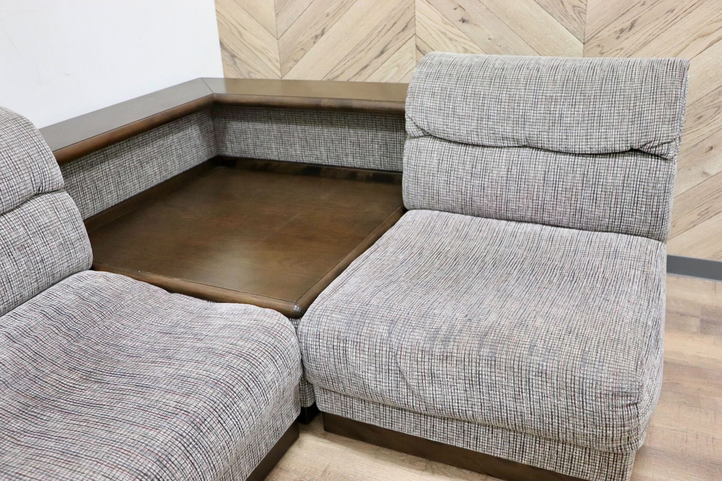 GMGH325○モリシゲ / MORISHIGE 3人掛けソファ トリプルソファ セパレート テーブル コーナーソファ ファブリック 応接 ロビー IDC大塚家具