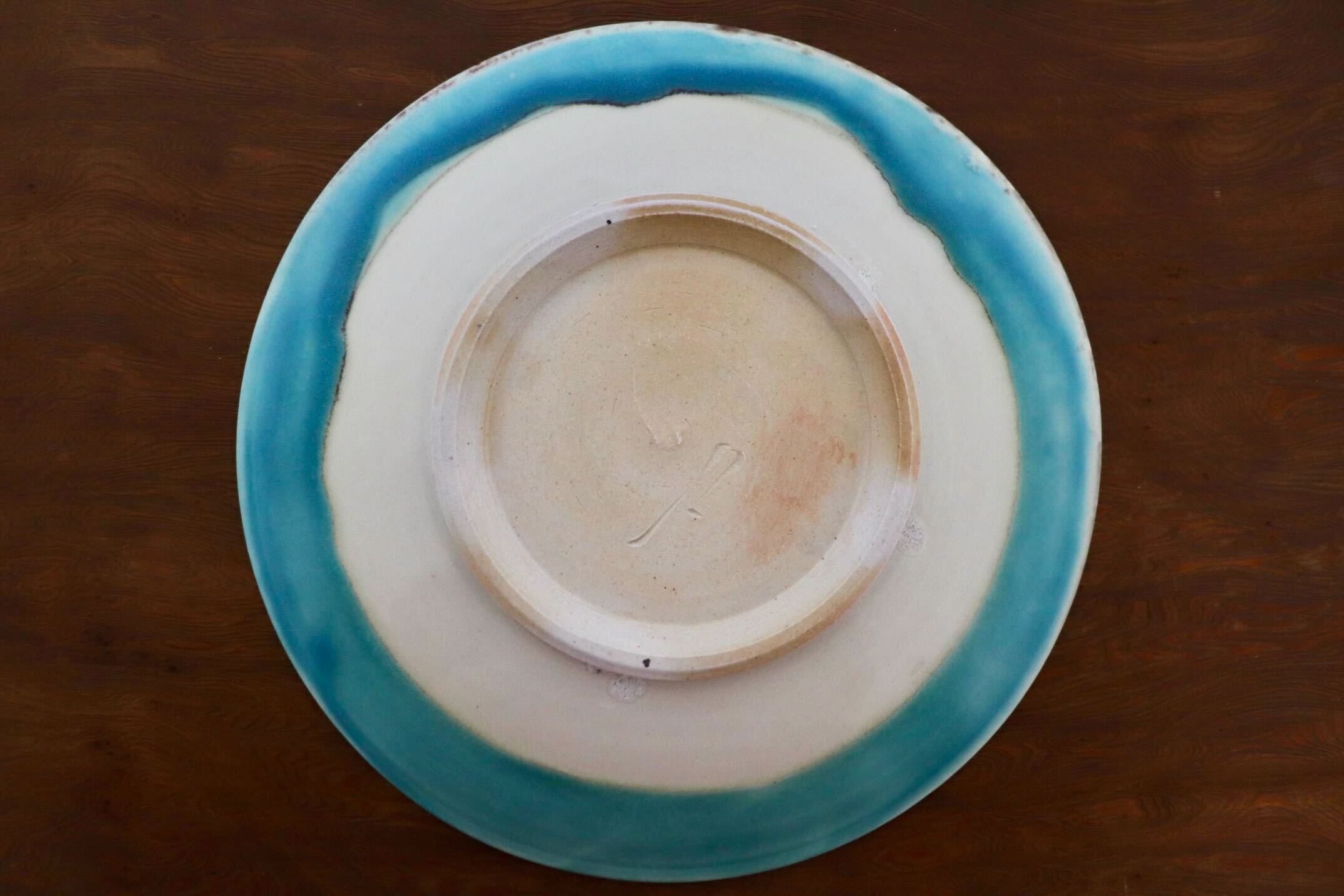 GMIO450B○千代市陶房 清水万佐年 丹波焼 皿 伝統工芸 丹波篠山 陶器 未使用