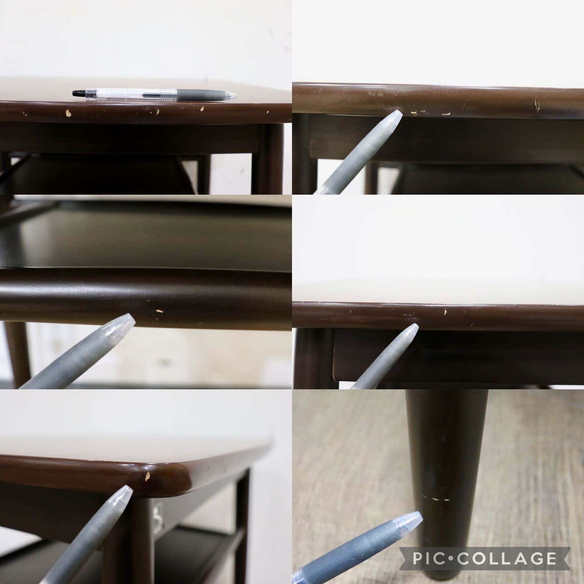 GMHH430○鳥取家具 サイドテーブル 机 コーヒーテーブル ミニーブル 飾り棚 花台 アンティーク ヴィンテージ 木製 昭和レトロ