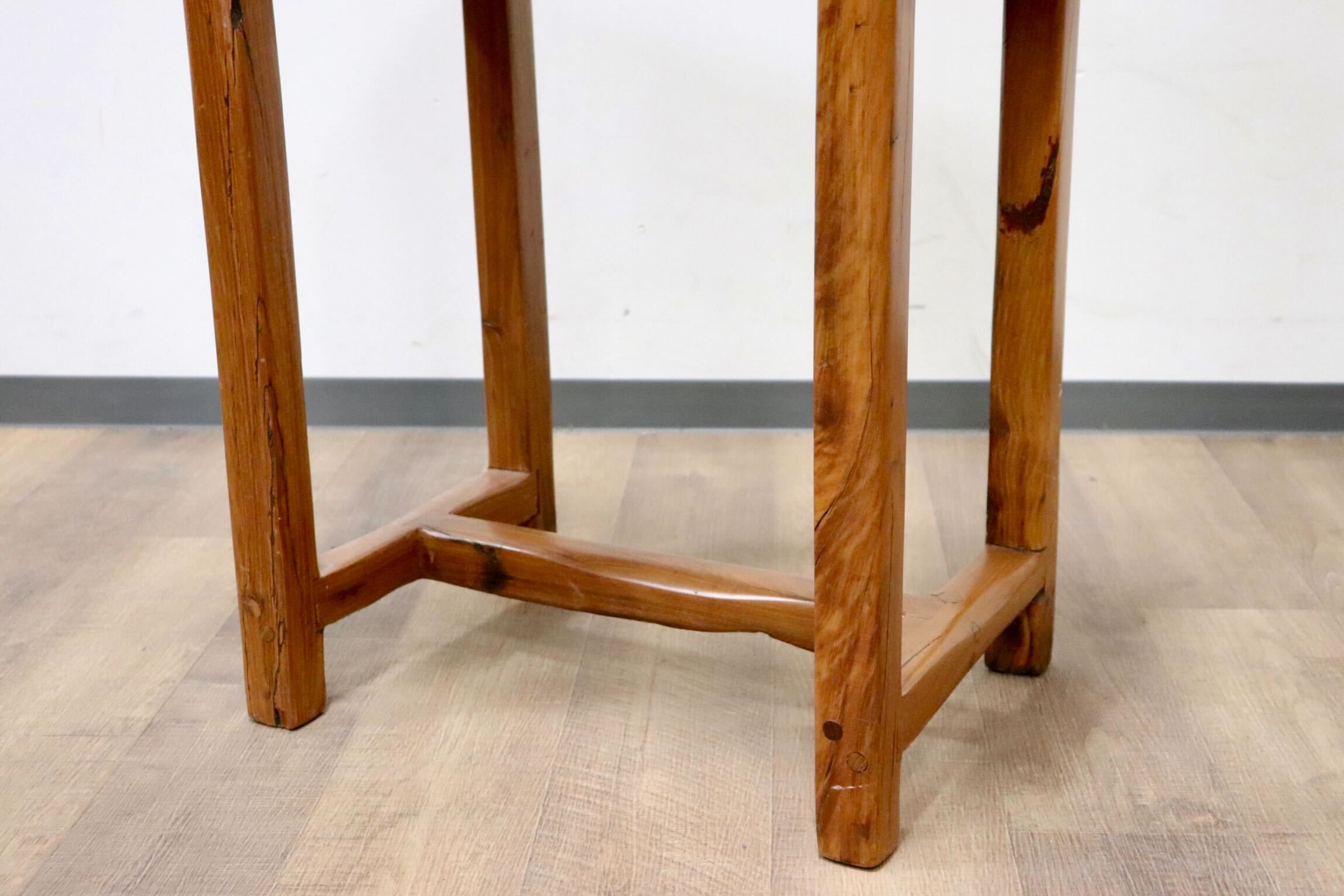 GMGT186○JJRICO アメリカ製 ソーイングテーブル サイドテーブル 天然木 古材 無垢 作業台 小物入れ 収納カントリー ヴィンテージ 希少