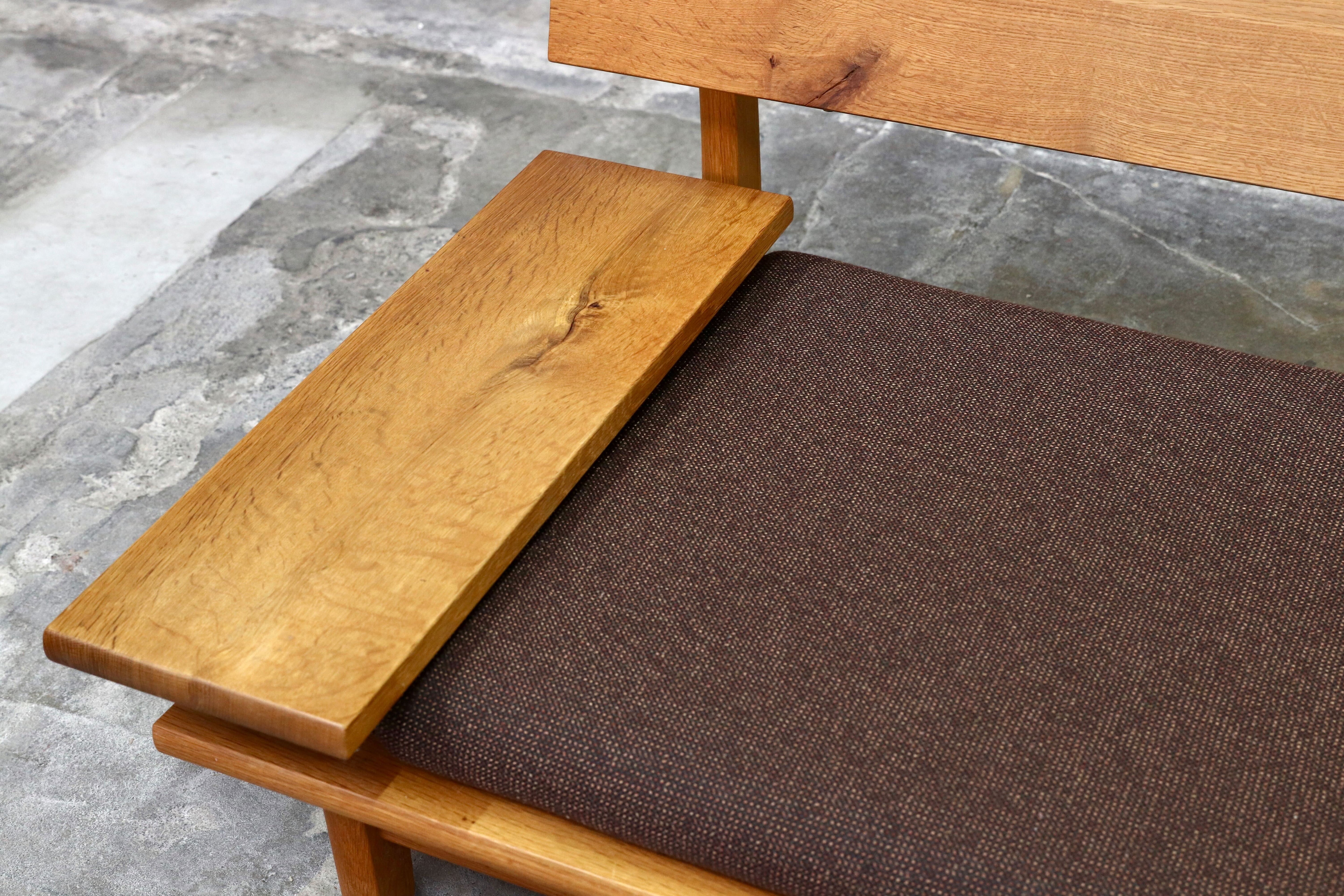 GMIK612A○飛騨産業 / HIDA キツツキ 森のとこば 3人掛けソファ トリプルソファ オーク無垢材 長椅子 IDC大塚家具 節入り 約36万