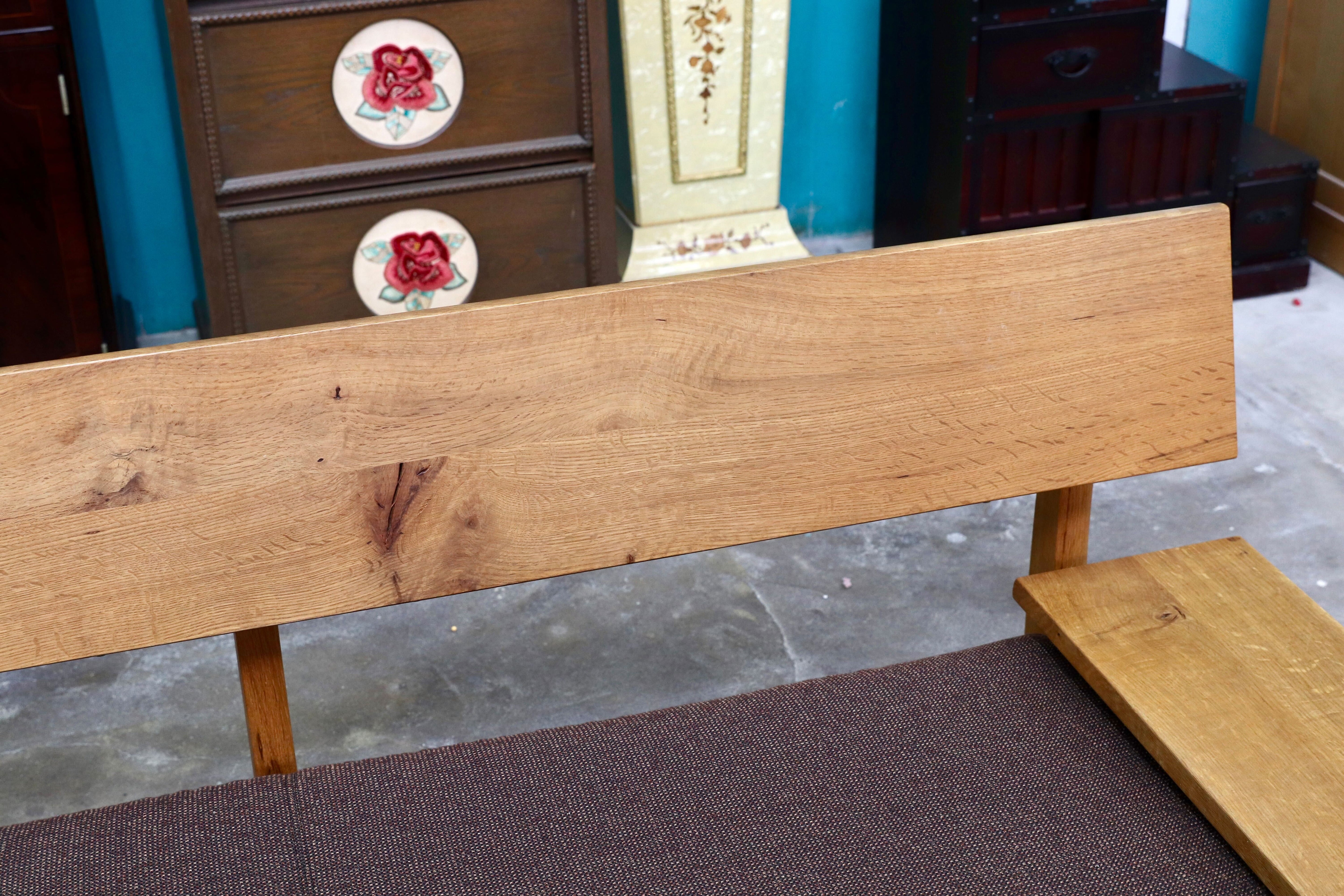 GMIK612A○飛騨産業 / HIDA キツツキ 森のとこば 3人掛けソファ トリプルソファ オーク無垢材 長椅子 IDC大塚家具 節入り 約36万