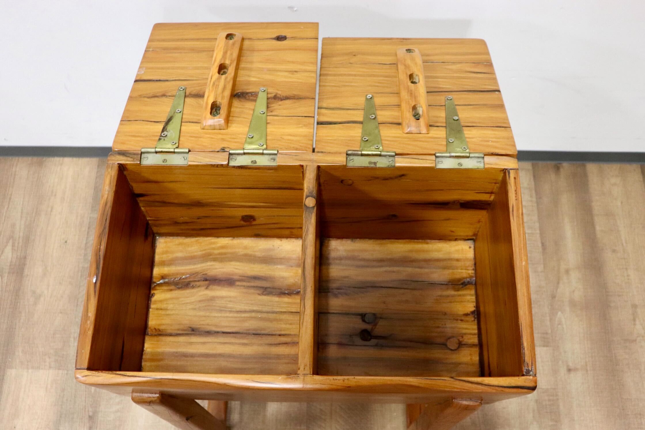 GMGT186○JJRICO アメリカ製 ソーイングテーブル サイドテーブル 天然木 古材 無垢 作業台 小物入れ 収納カントリー ヴィンテージ 希少