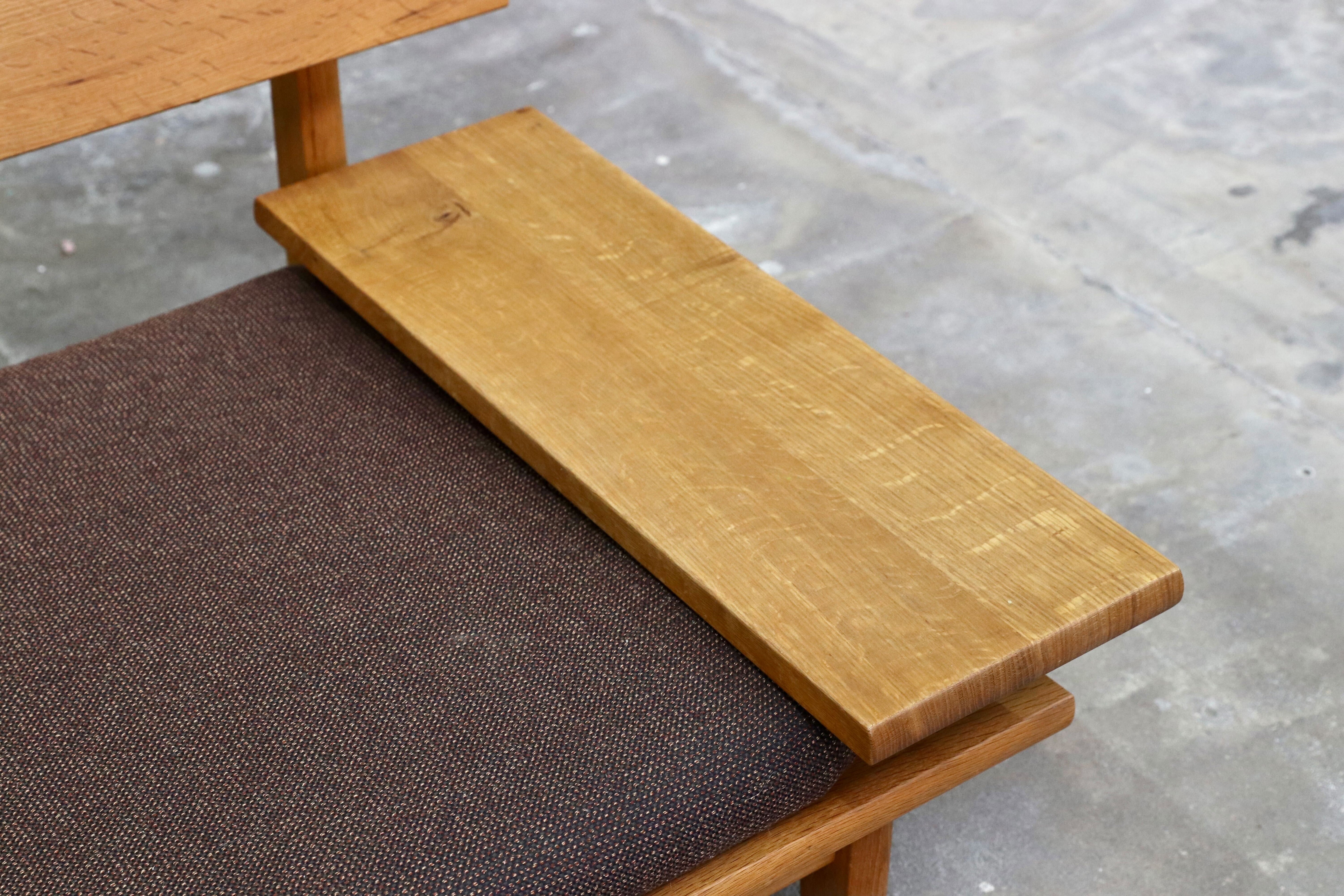 GMIK612A○飛騨産業 / HIDA キツツキ 森のとこば 3人掛けソファ トリプルソファ オーク無垢材 長椅子 IDC大塚家具 節入り 約36万